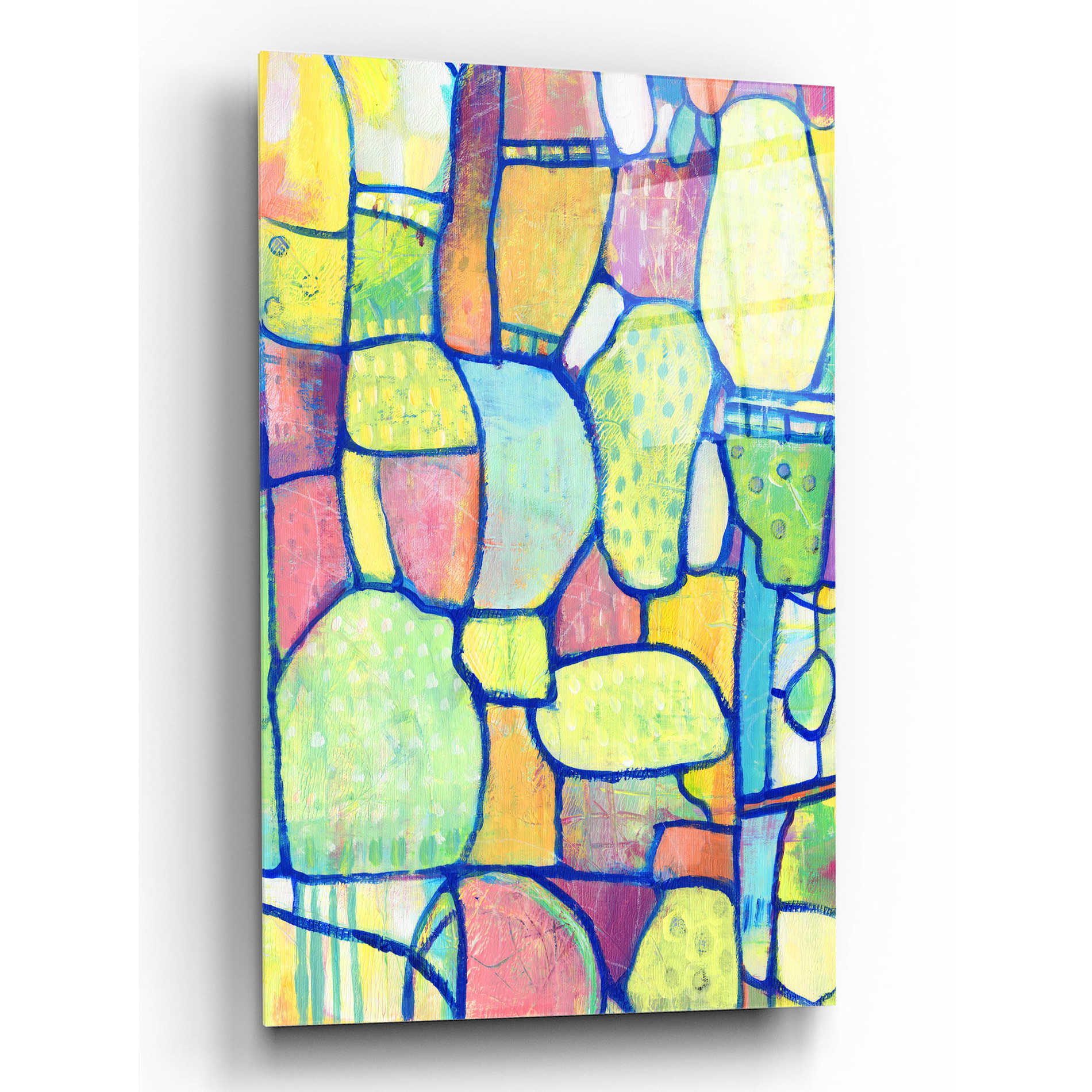Epic Art 'Stained Glass Composition II' by Tim O'Toole, Acrylic Glass Wall Art,12x16