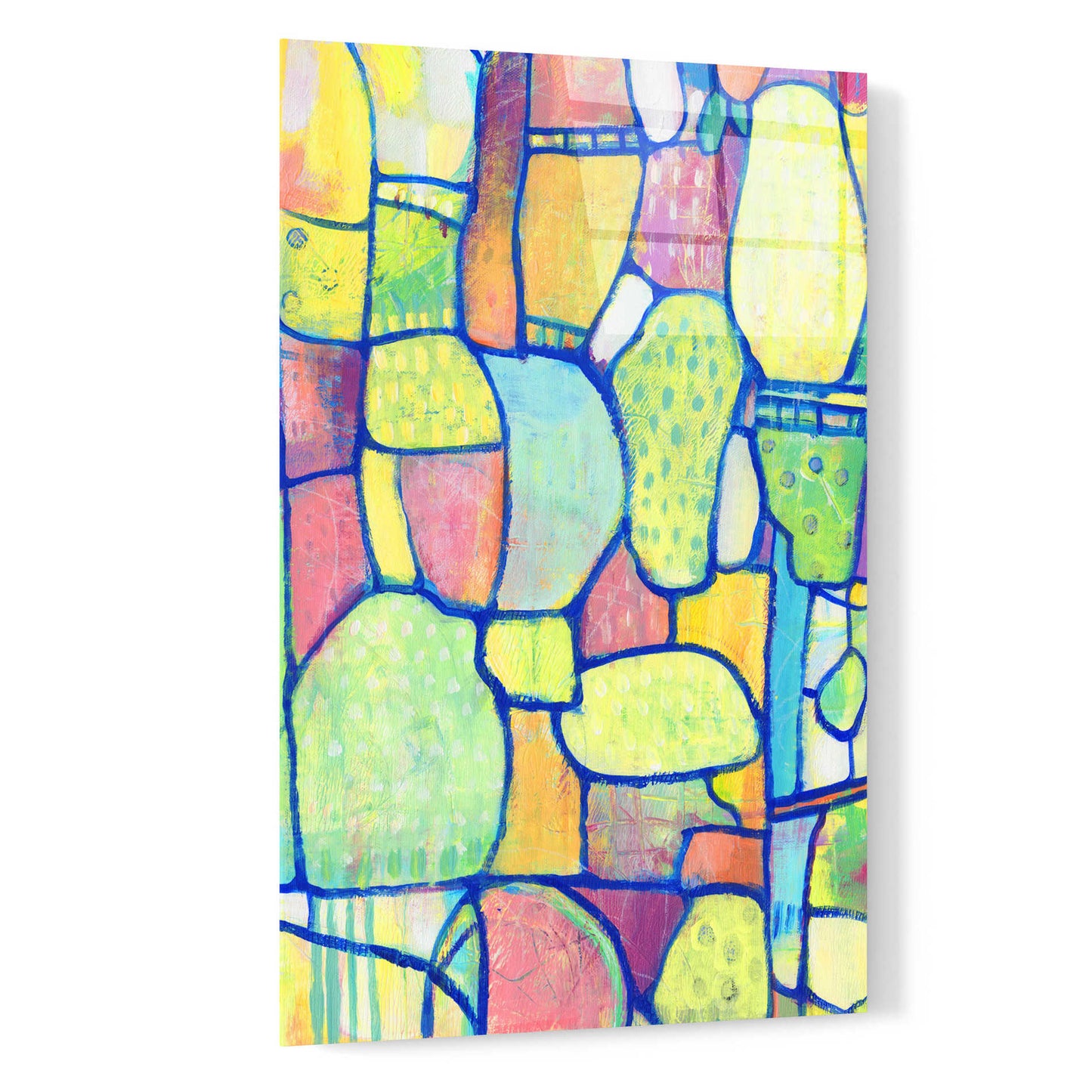 Epic Art 'Stained Glass Composition II' by Tim O'Toole, Acrylic Glass Wall Art,16x24