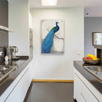 Epic Art 'Peacock Blue I' by Tim O'Toole, Acrylic Glass Wall Art,24x36