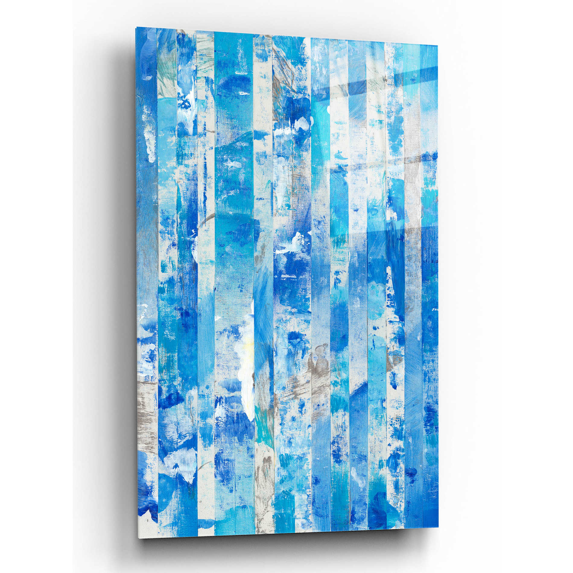 Epic Art 'Shifting Blues I' by Tim O'Toole, Acrylic Glass Wall Art,12x16