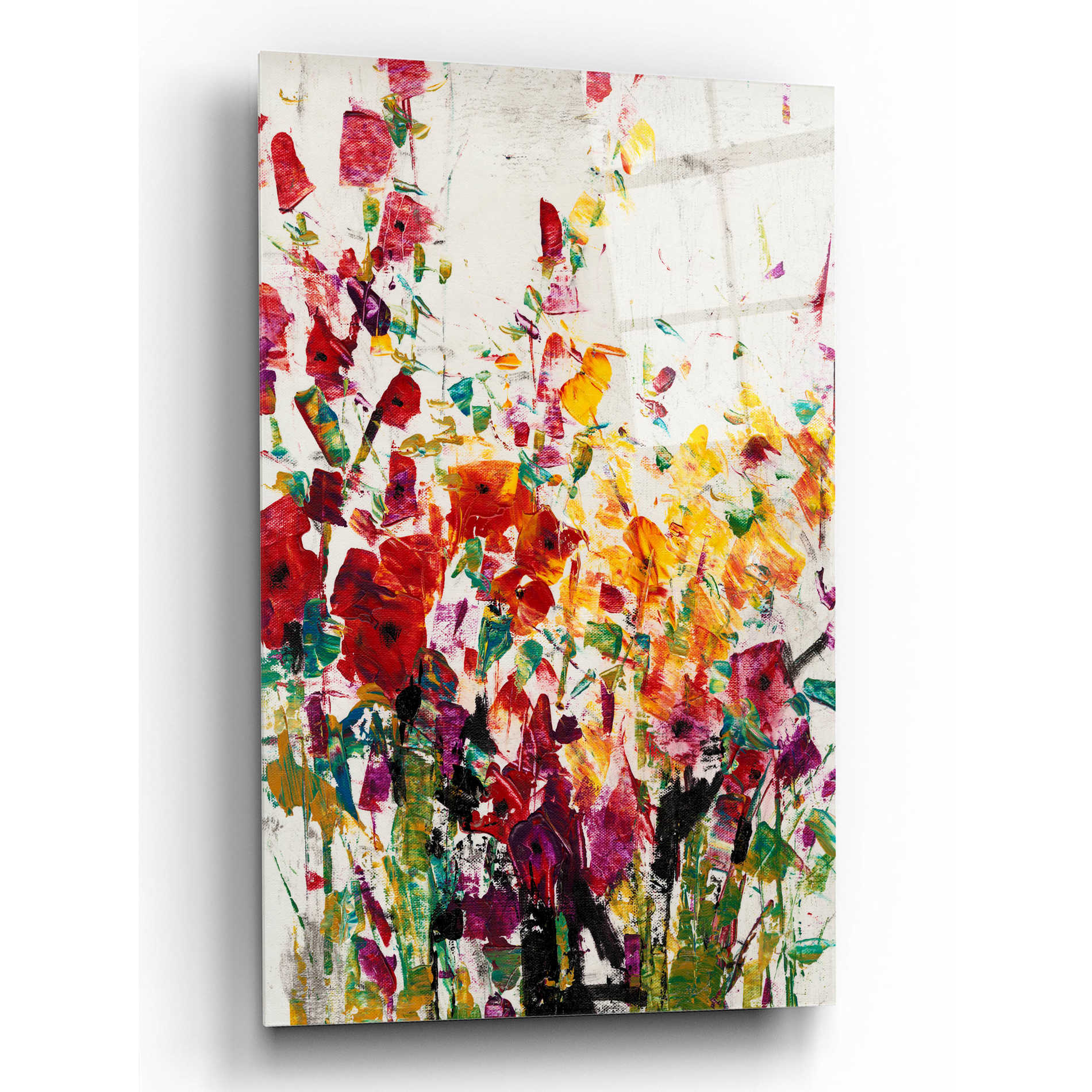 Epic Art 'Wildflowers Blooming I' by Tim O'Toole, Acrylic Glass Wall Art,12x16