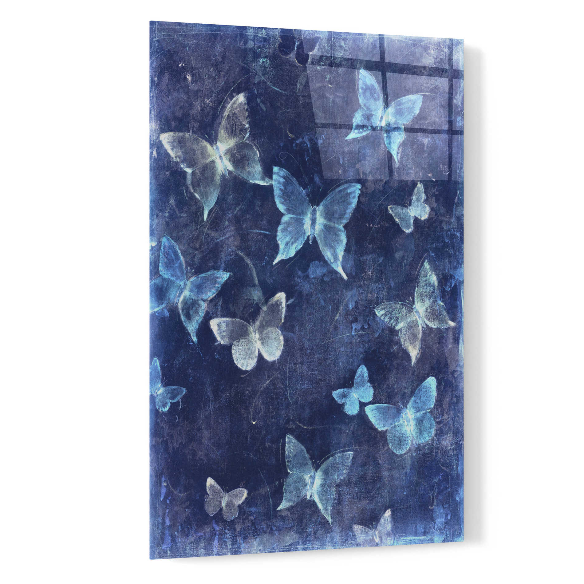 Epic Art 'Indigo Flight I' by Tim O'Toole, Acrylic Glass Wall Art,16x24