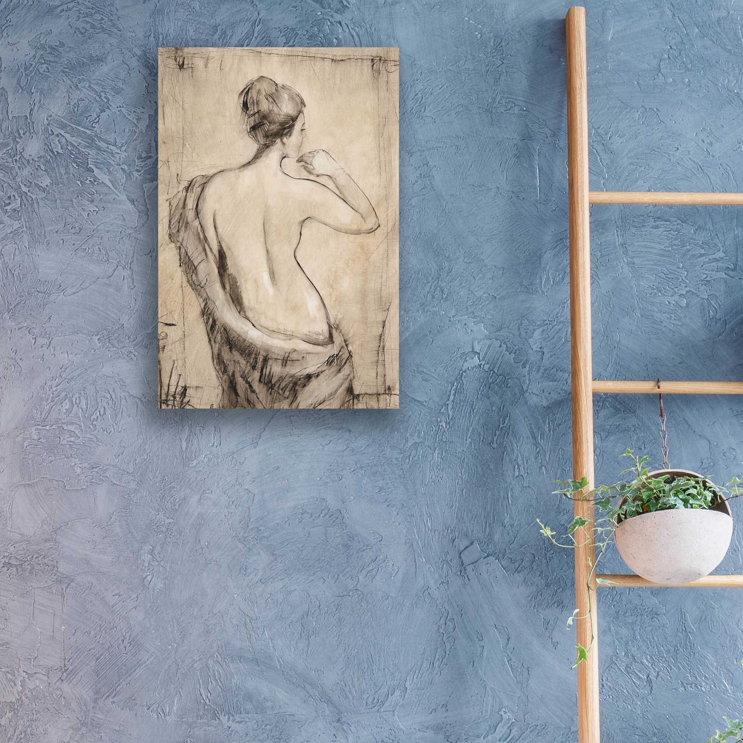 Epic Art 'Neutral Nude Study II' by Tim O'Toole, Acrylic Glass Wall Art,16x24