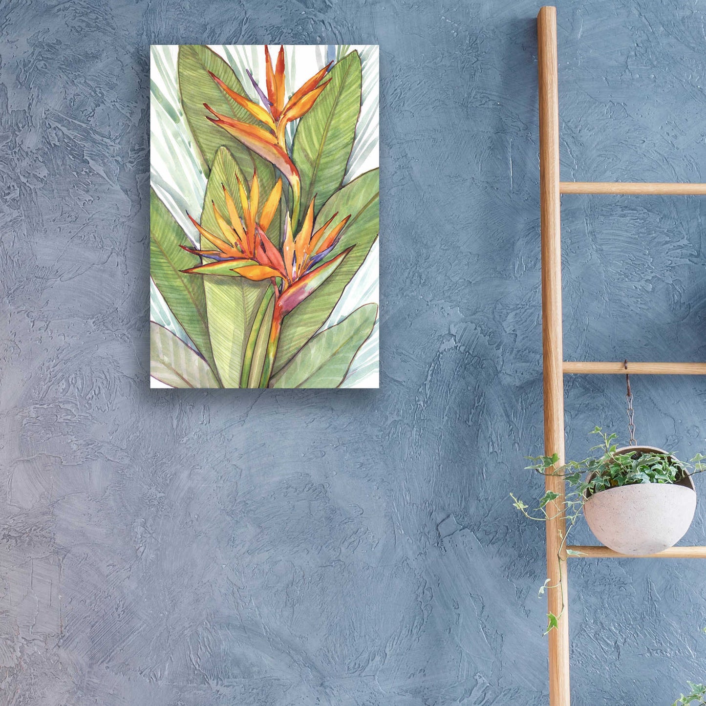 Epic Art 'Tropical Botanical Paradise I' by Tim O'Toole, Acrylic Glass Wall Art,16x24