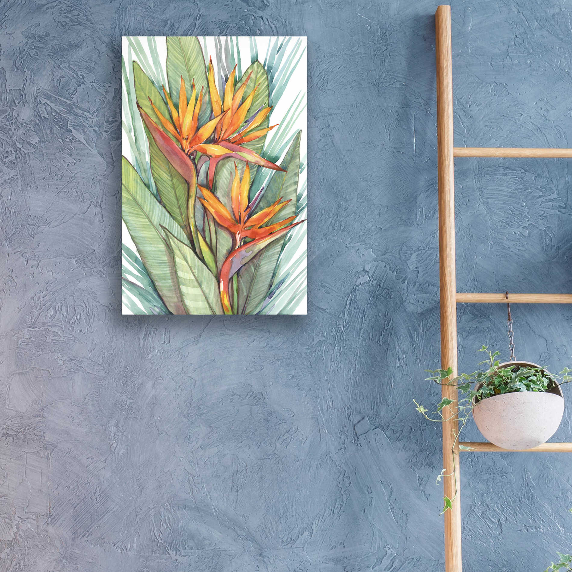 Epic Art 'Tropical Botanical Paradise II' by Tim O'Toole, Acrylic Glass Wall Art,16x24