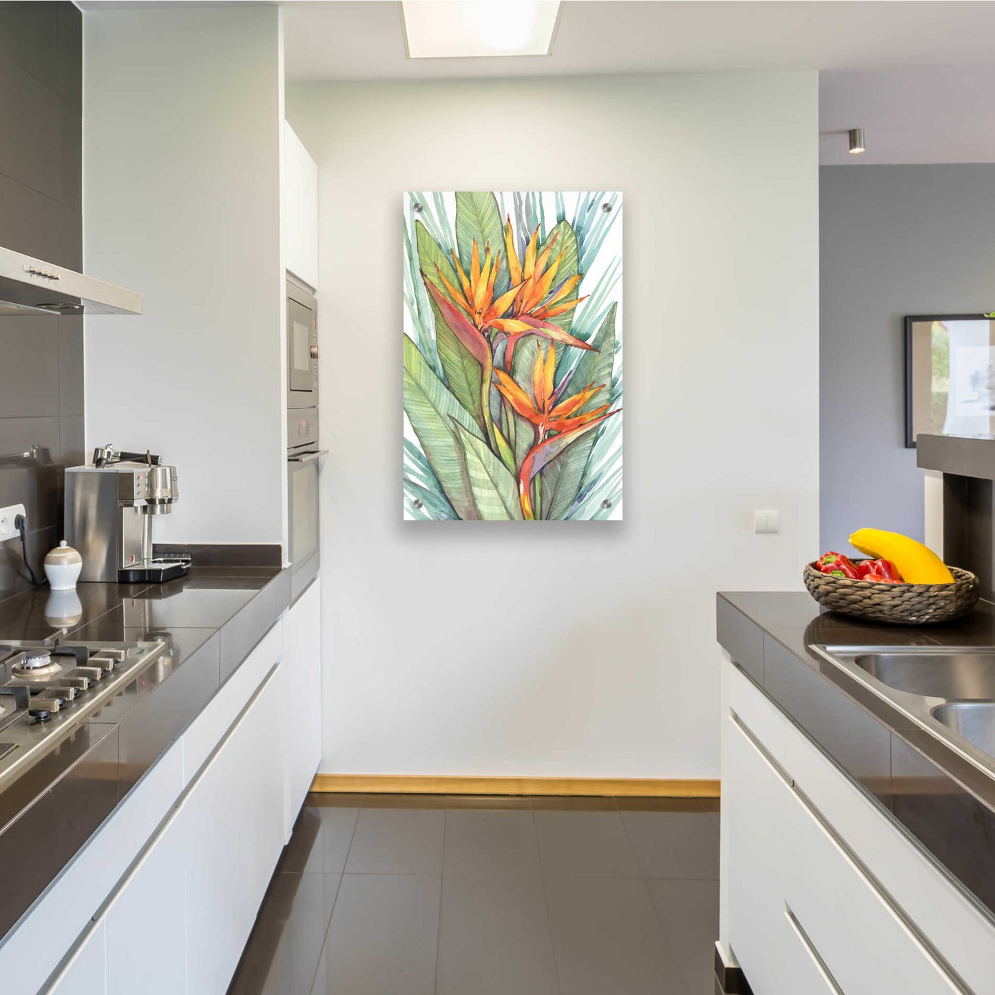 Epic Art 'Tropical Botanical Paradise II' by Tim O'Toole, Acrylic Glass Wall Art,24x36