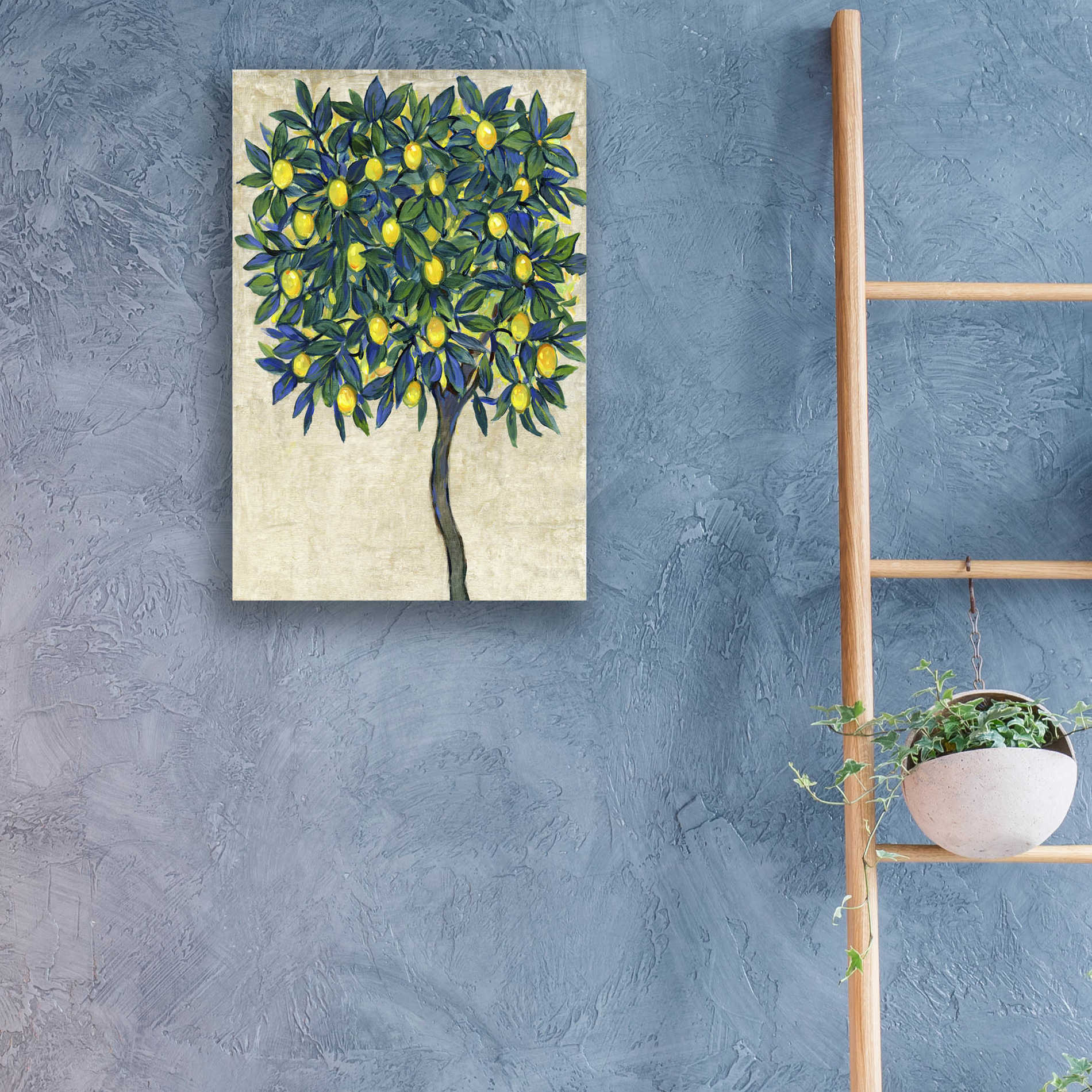 Epic Art 'Lemon Tree Composition I' by Tim O'Toole, Acrylic Glass Wall Art,16x24