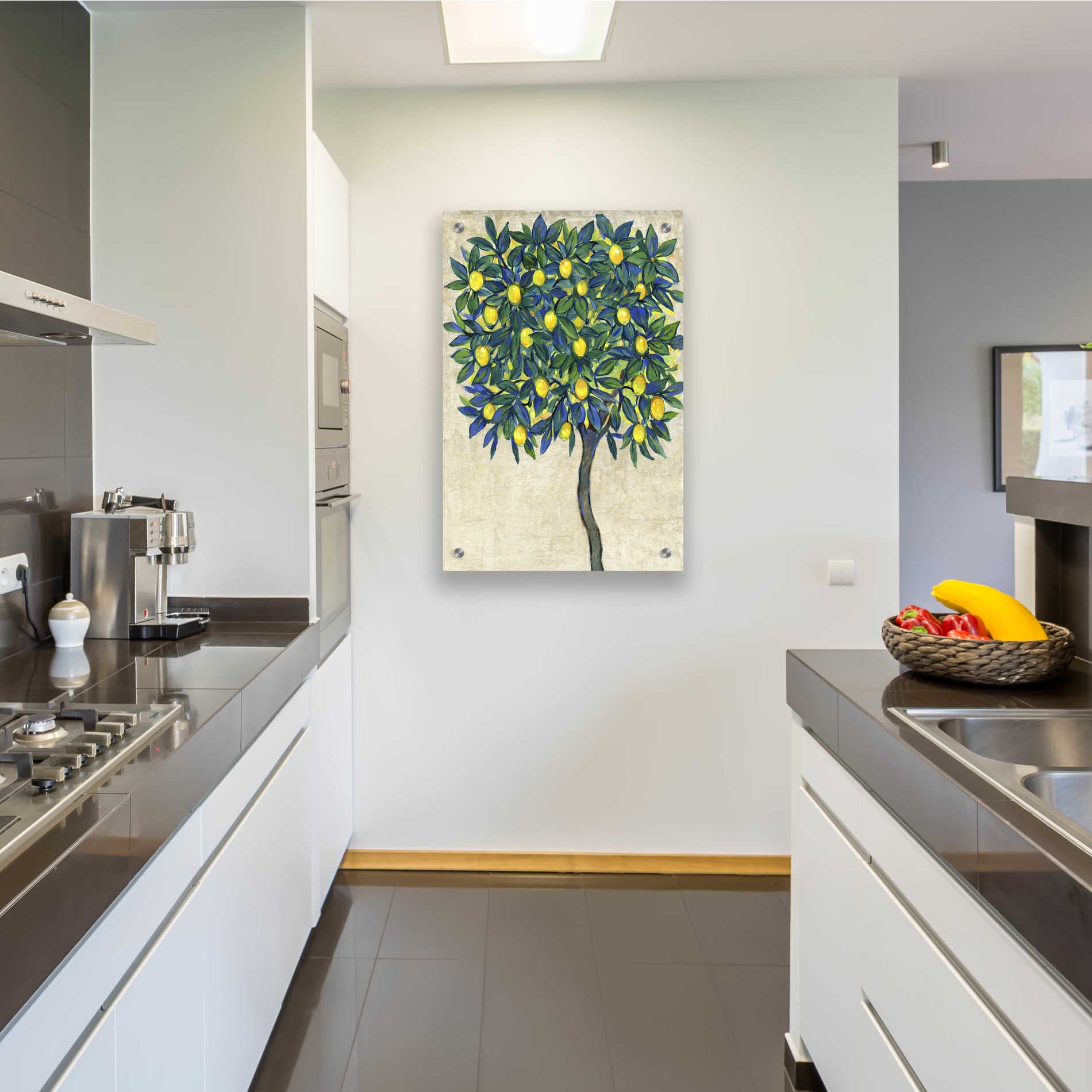 Epic Art 'Lemon Tree Composition I' by Tim O'Toole, Acrylic Glass Wall Art,24x36