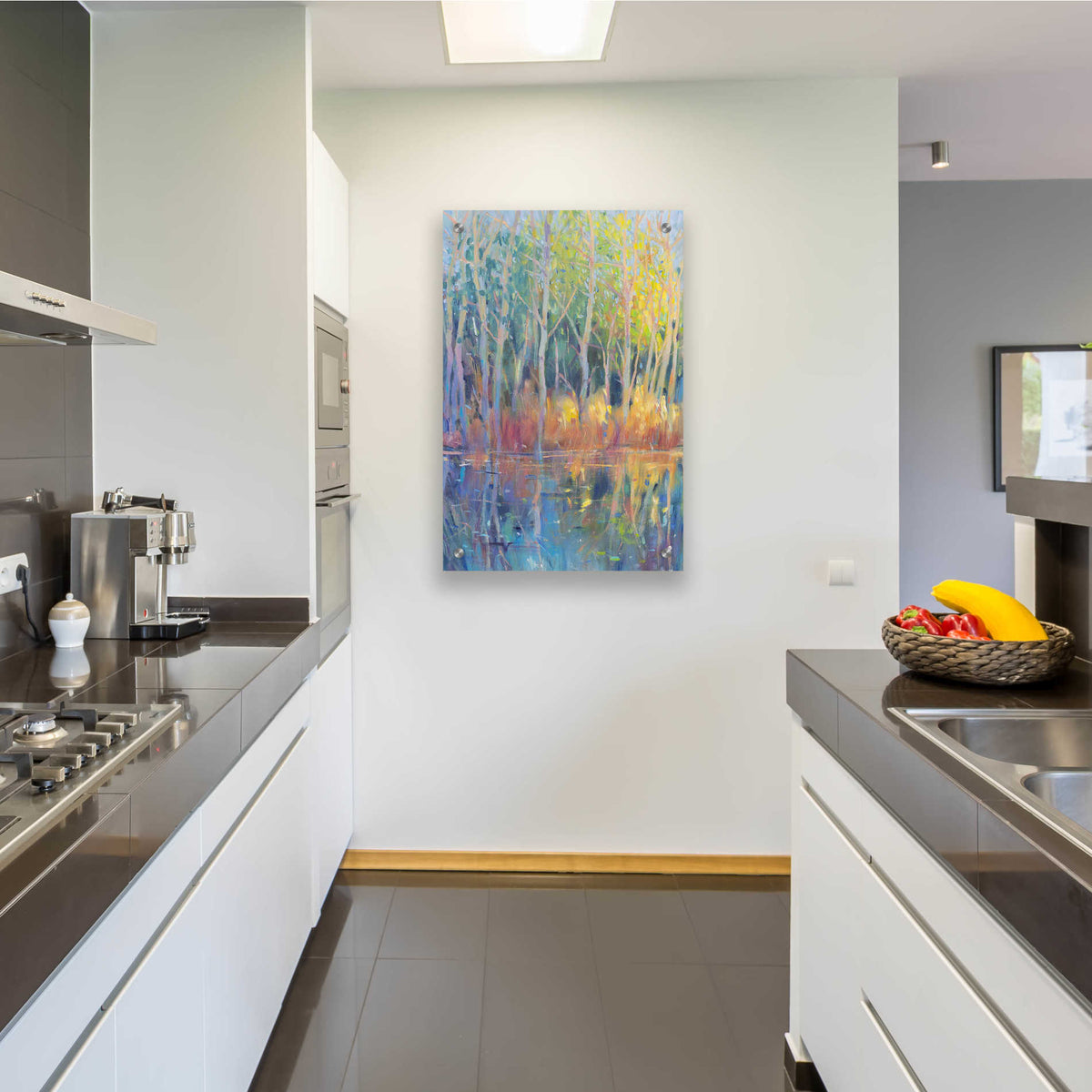 Epic Art 'Reflected Trees II' by Tim O'Toole, Acrylic Glass Wall Art,24x36