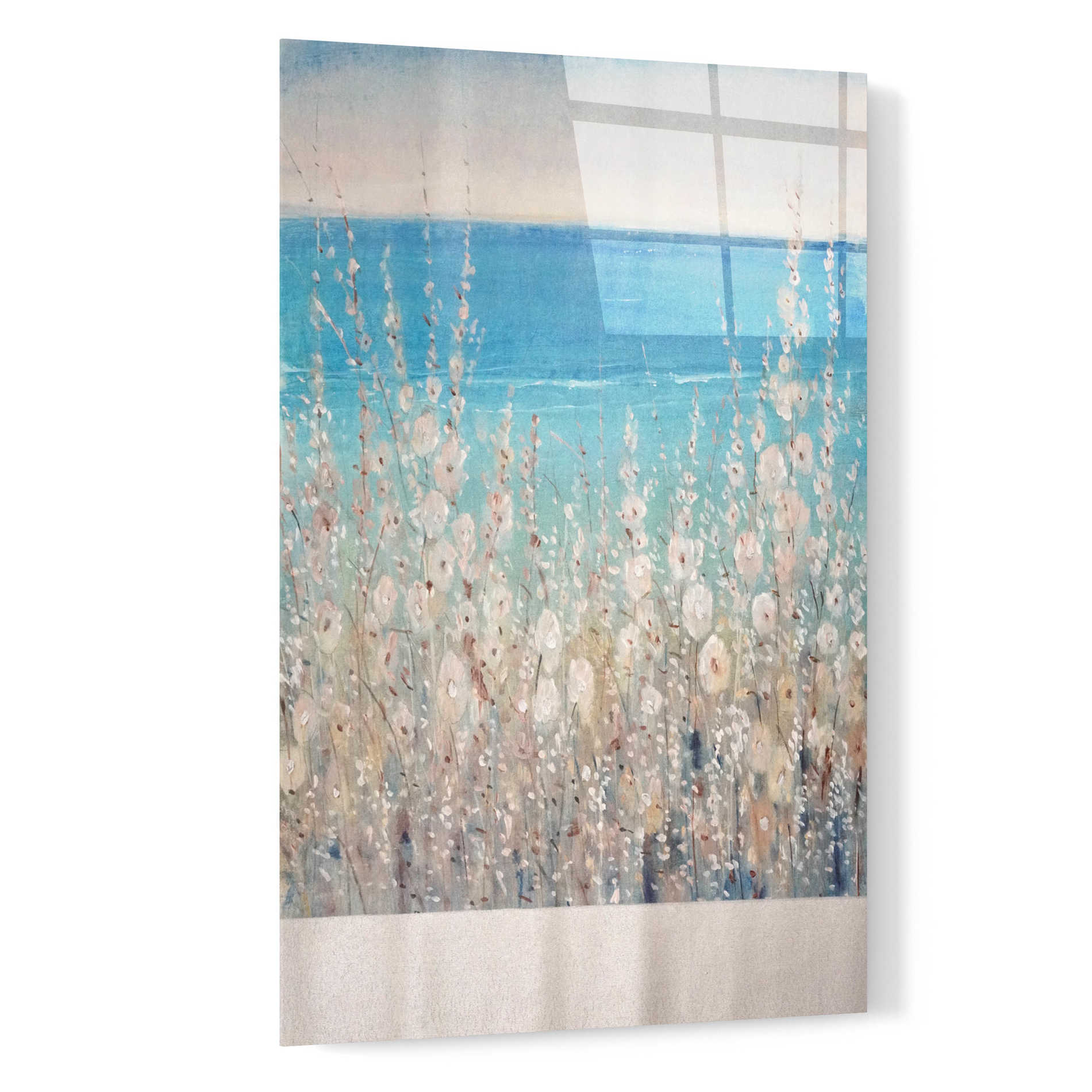 Epic Art 'Flowers by the Sea II' by Tim O'Toole, Acrylic Glass Wall Art,16x24