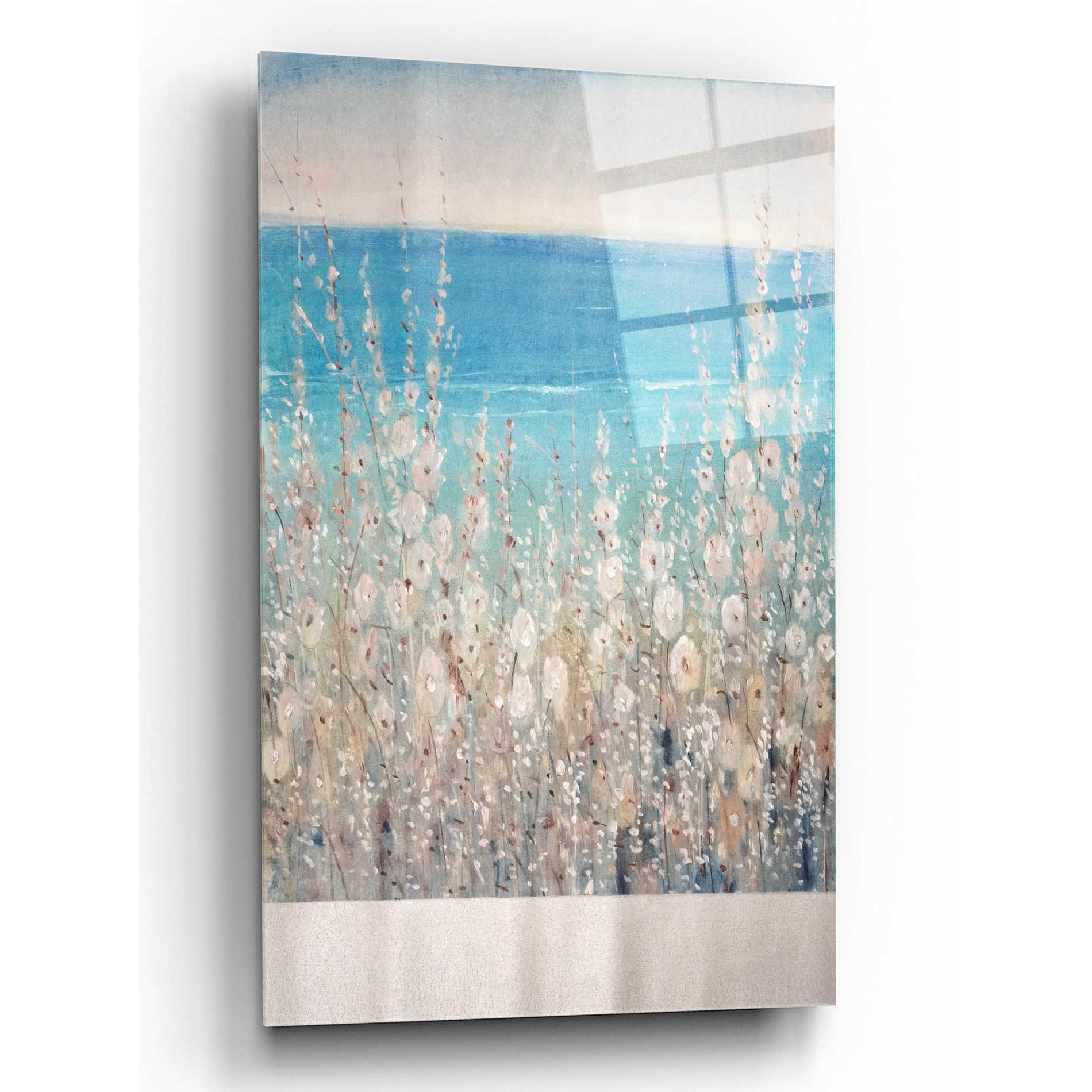 Epic Art 'Flowers by the Sea II' by Tim O'Toole, Acrylic Glass Wall Art,16x24