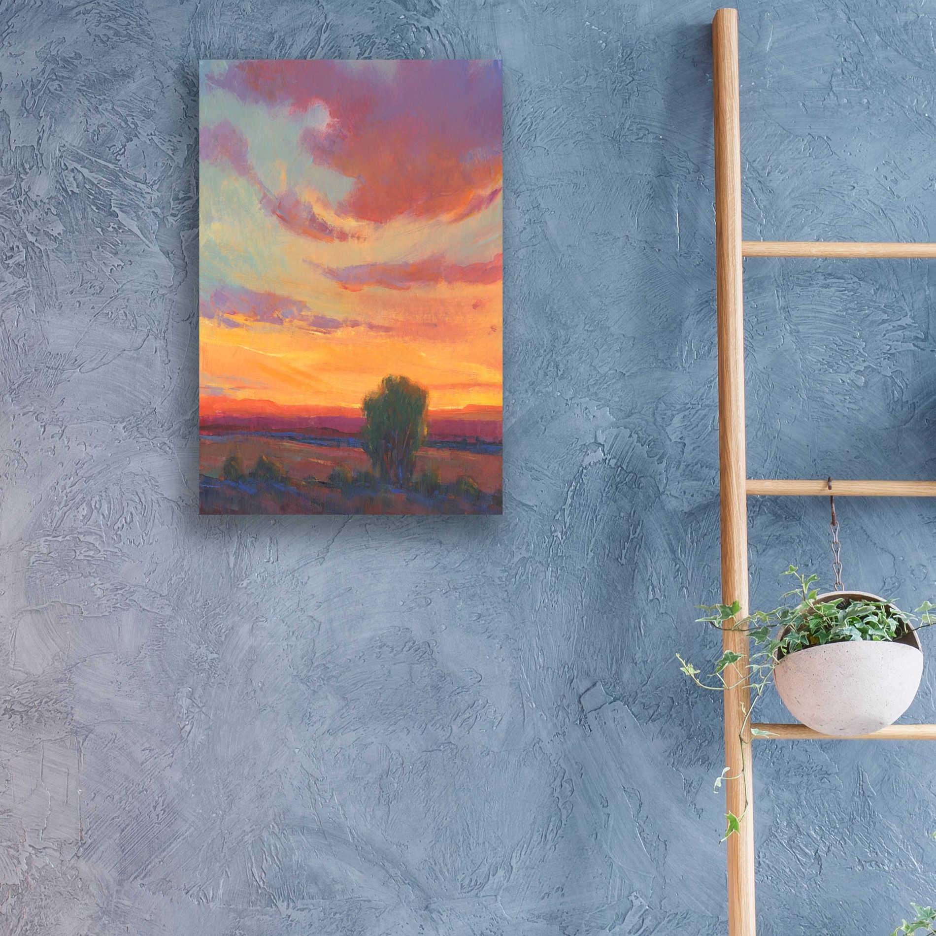 Epic Art 'Fire in the Sky I' by Tim O'Toole, Acrylic Glass Wall Art,16x24