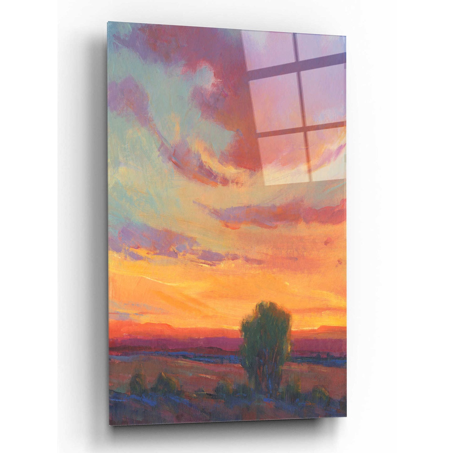 Epic Art 'Fire in the Sky I' by Tim O'Toole, Acrylic Glass Wall Art,16x24