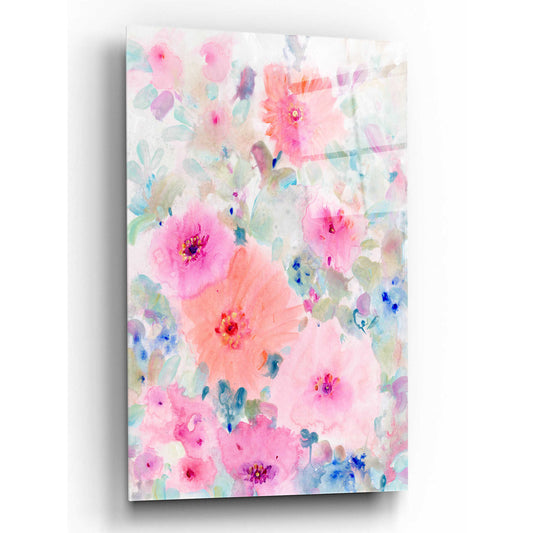 Epic Art 'Bright Floral Design  II' by Tim O'Toole, Acrylic Glass Wall Art