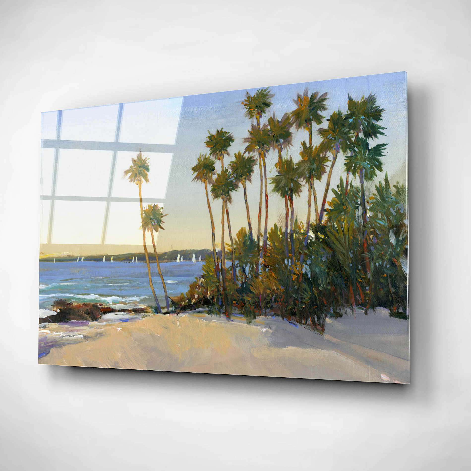 Epic Art 'Distant Shore I' by Tim O'Toole, Acrylic Glass Wall Art,24x16