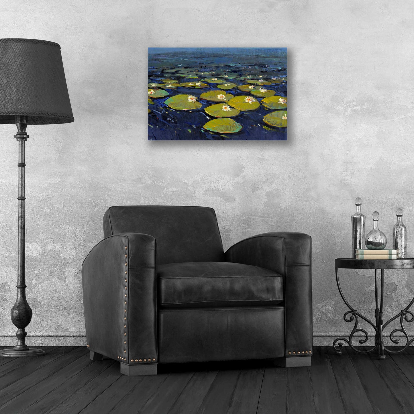 Epic Art 'Lily Pads I' by Tim O'Toole, Acrylic Glass Wall Art,24x16