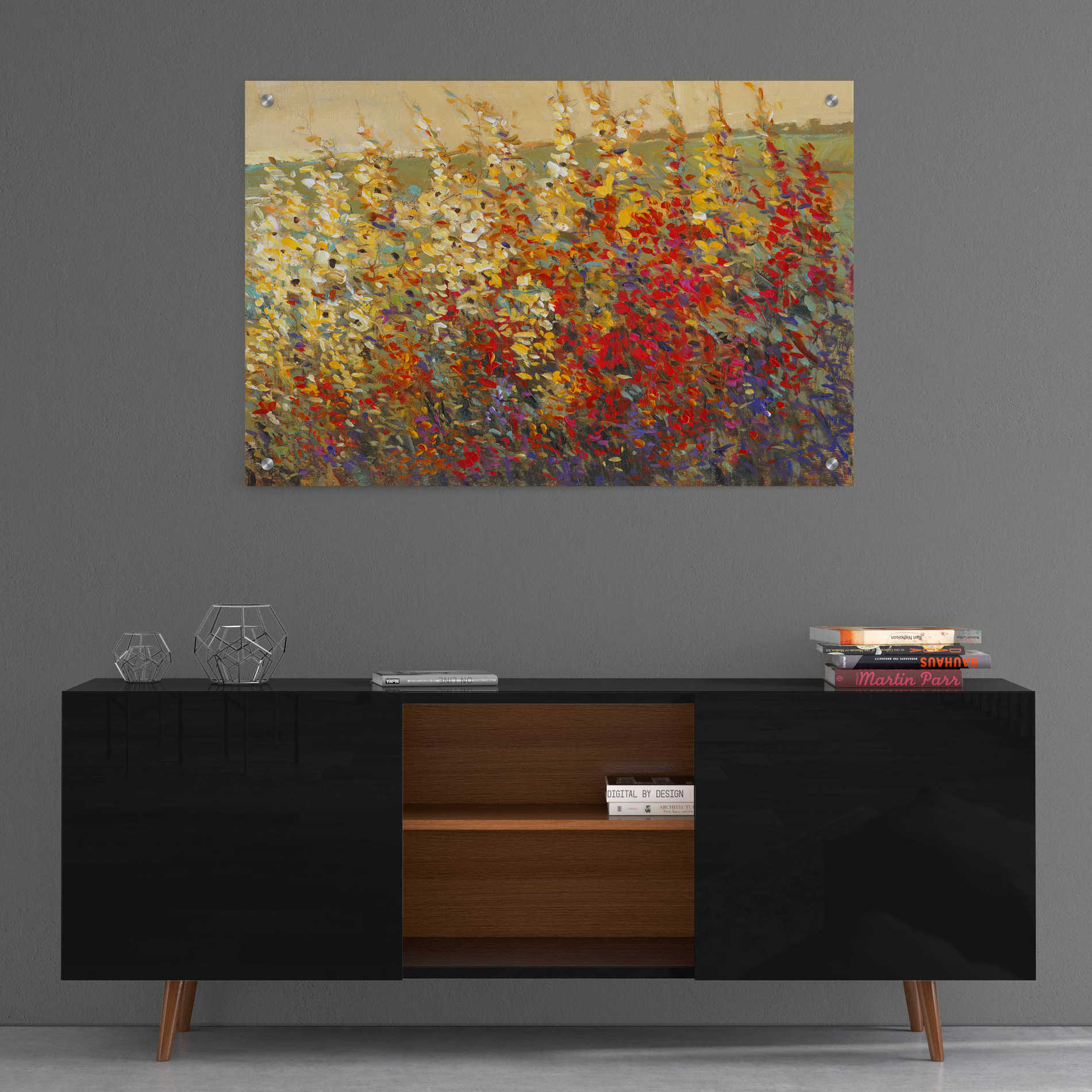 Epic Art 'Field of Spring Flowers I' by Tim O'Toole, Acrylic Glass Wall Art,36x24