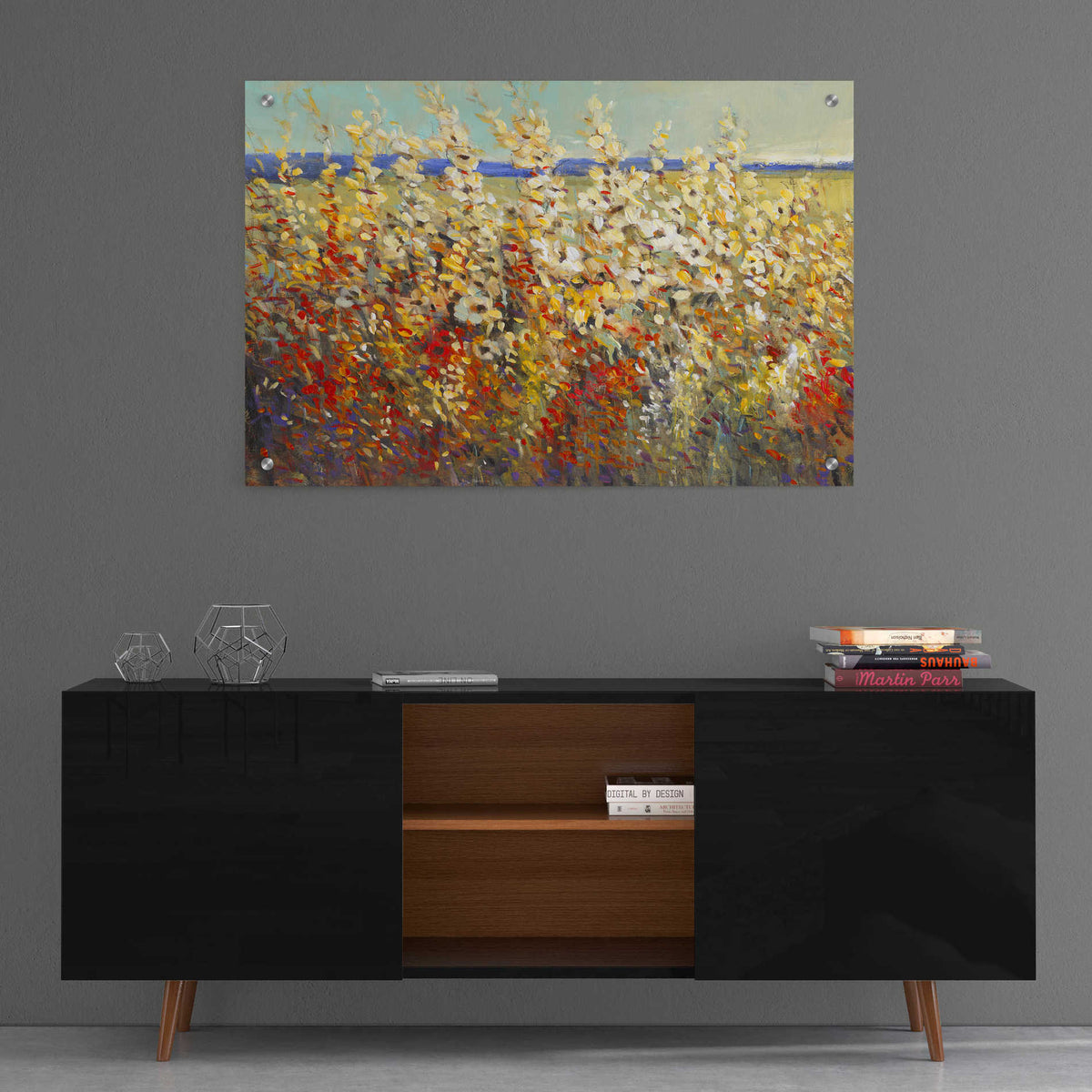Epic Art 'Field of Spring Flowers II' by Tim O'Toole, Acrylic Glass Wall Art,36x24