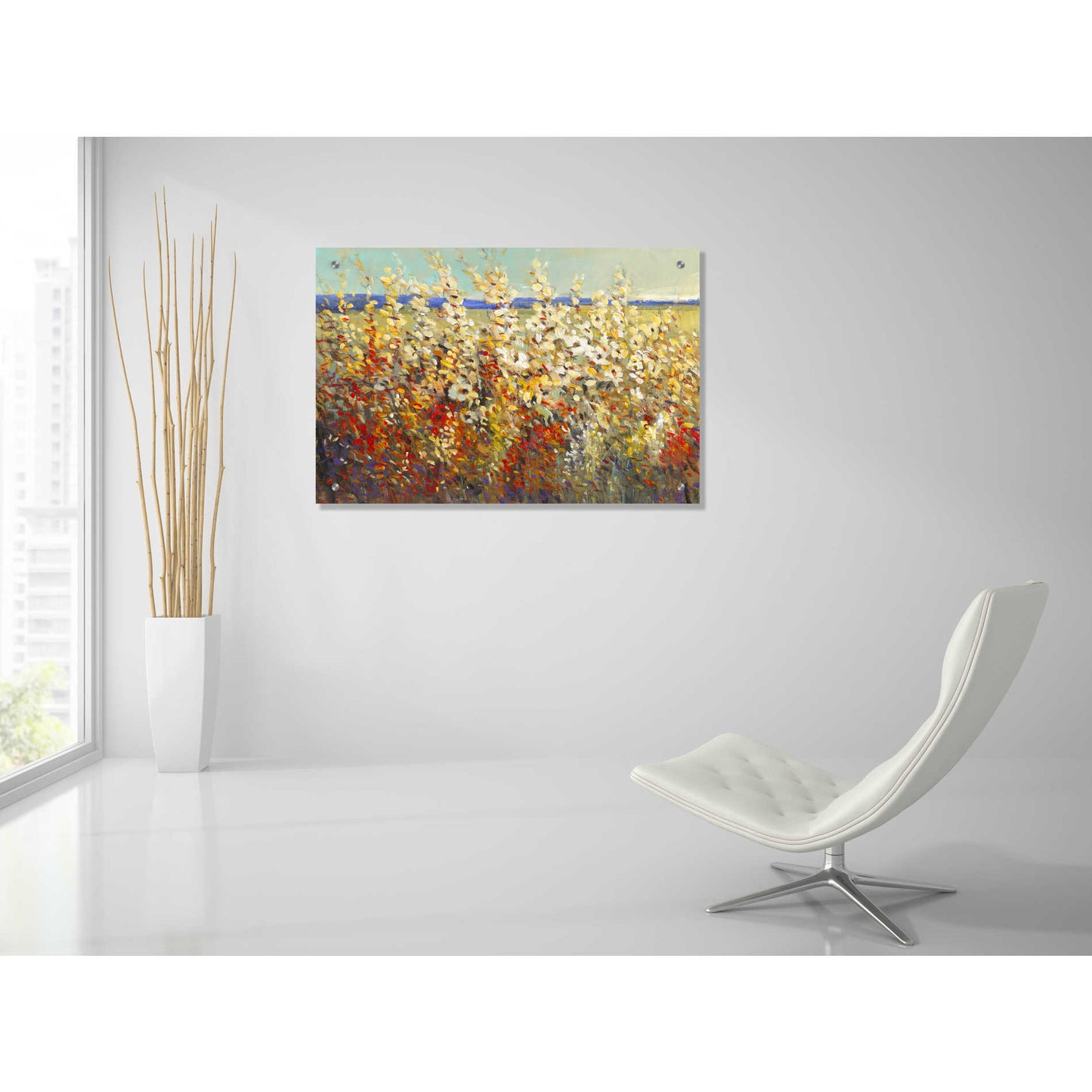 Epic Art 'Field of Spring Flowers II' by Tim O'Toole, Acrylic Glass Wall Art,36x24