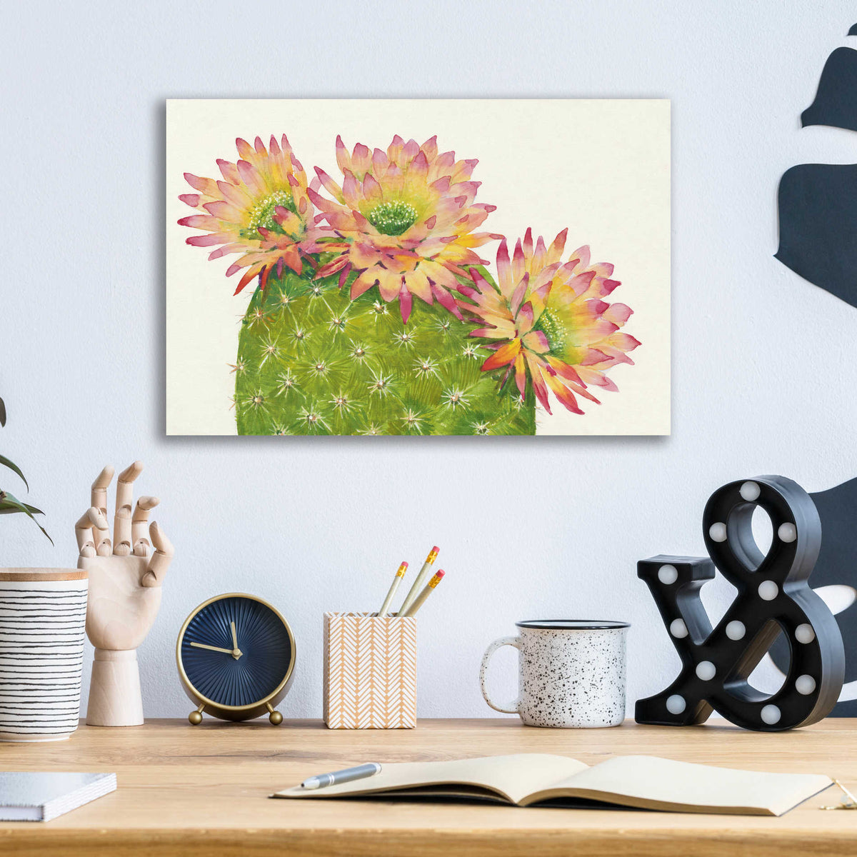 Epic Art 'Desert Blossoms I' by Tim O'Toole, Acrylic Glass Wall Art,16x12