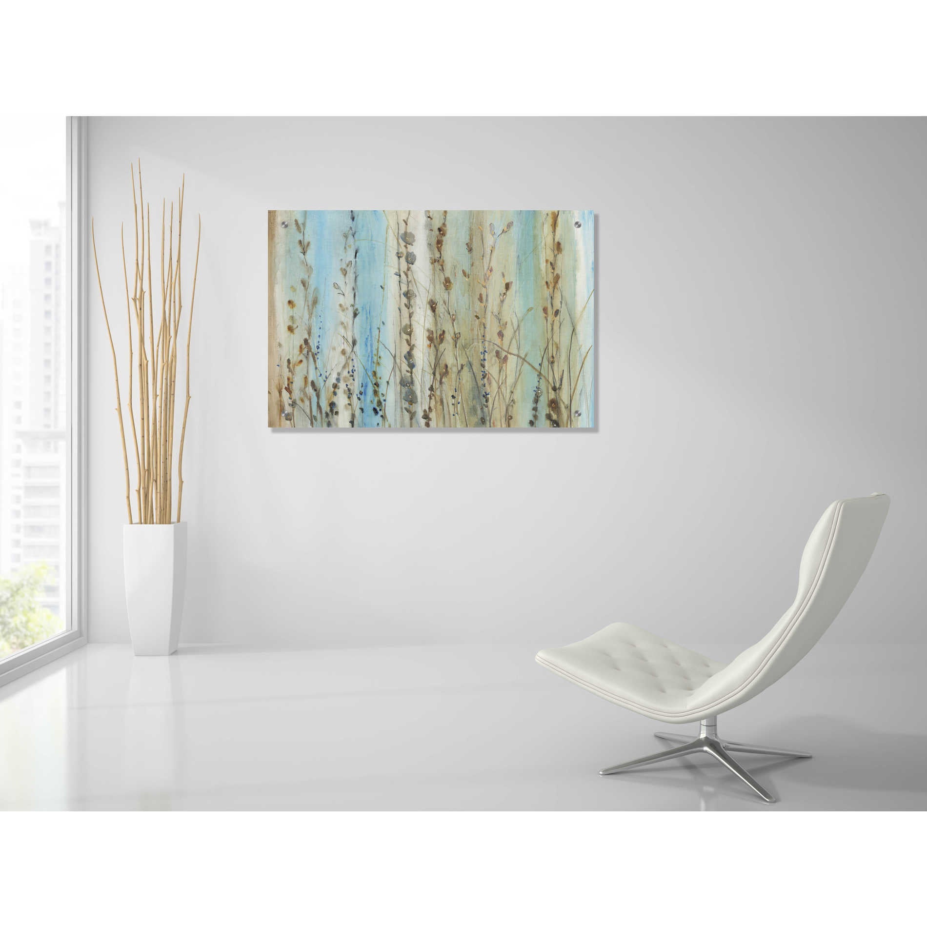 Epic Art 'Ombre Floral I' by Tim O'Toole, Acrylic Glass Wall Art,36x24