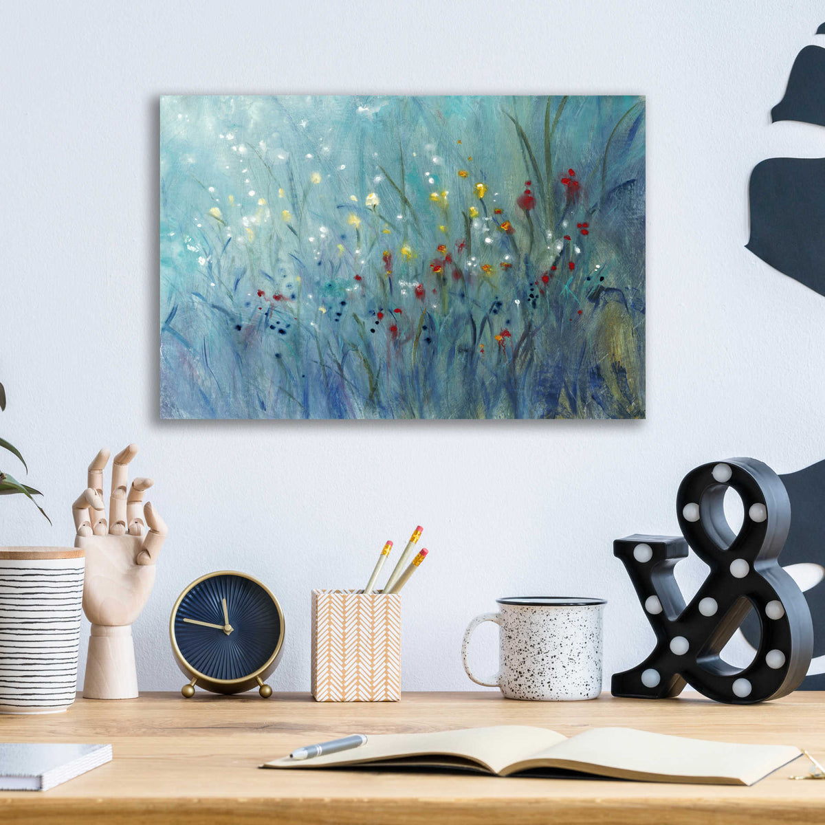 Epic Art 'Blue Vision I' by Tim O'Toole, Acrylic Glass Wall Art,16x12