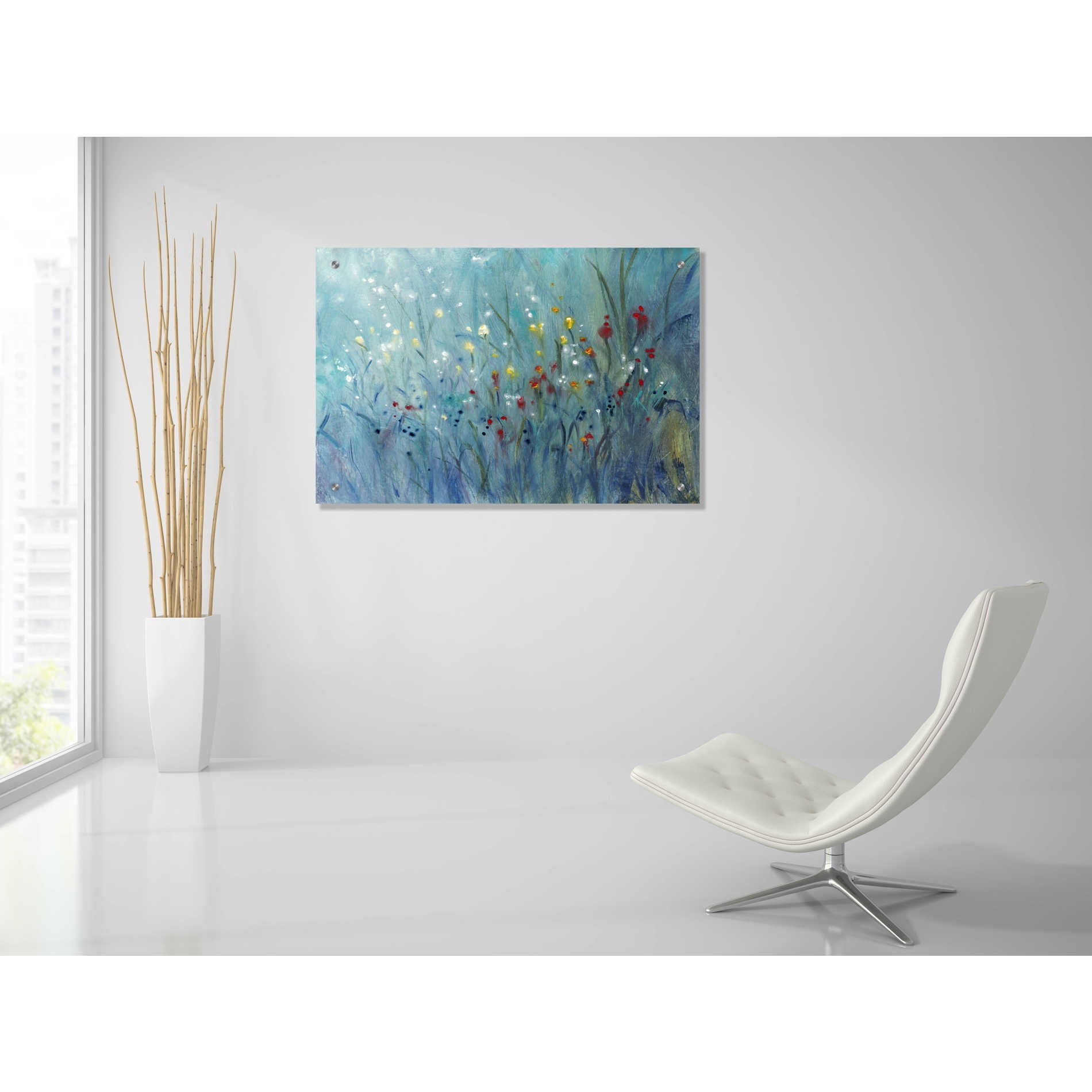 Epic Art 'Blue Vision I' by Tim O'Toole, Acrylic Glass Wall Art,36x24