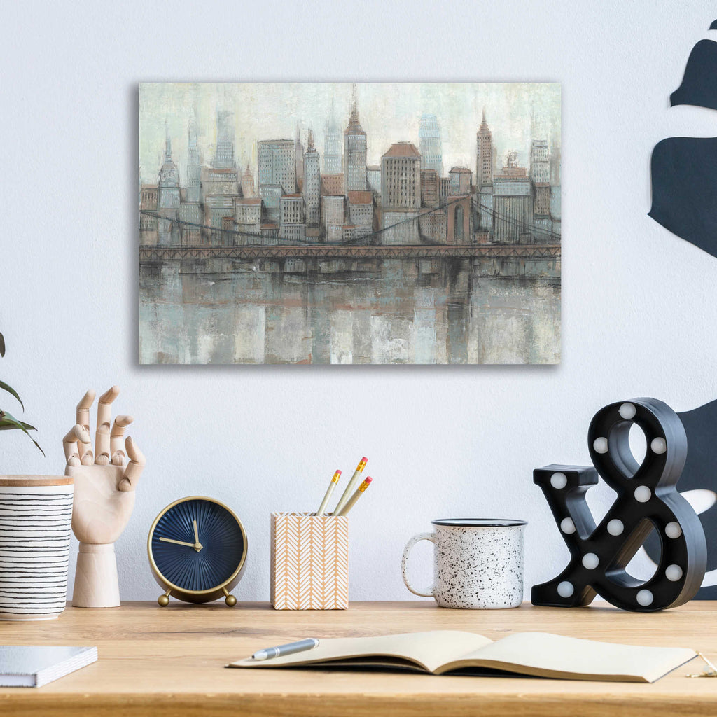 Epic Art 'City Center I' by Tim O'Toole, Acrylic Glass Wall Art,16x12