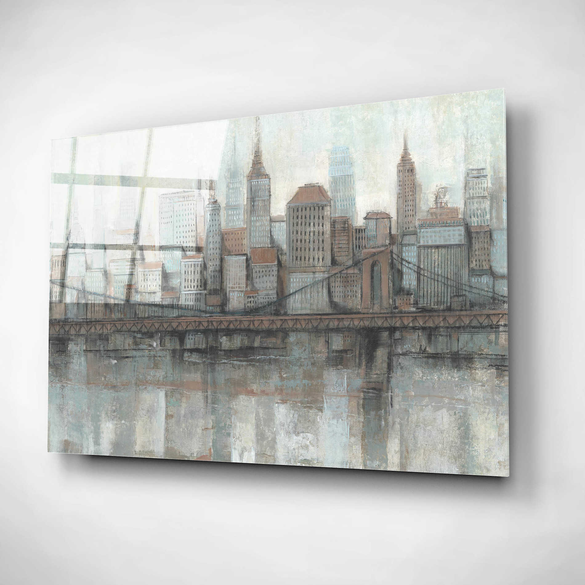 Epic Art 'City Center I' by Tim O'Toole, Acrylic Glass Wall Art,24x16