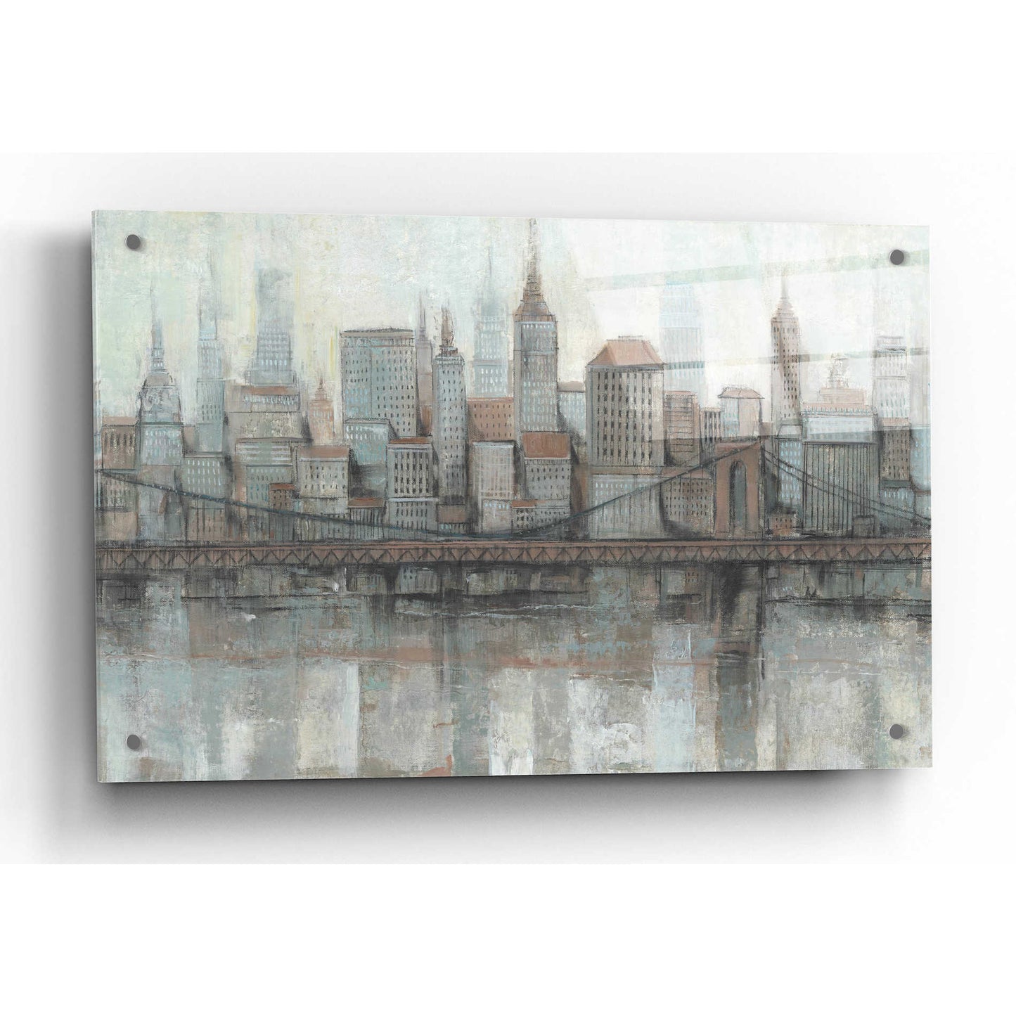 Epic Art 'City Center I' by Tim O'Toole, Acrylic Glass Wall Art,36x24