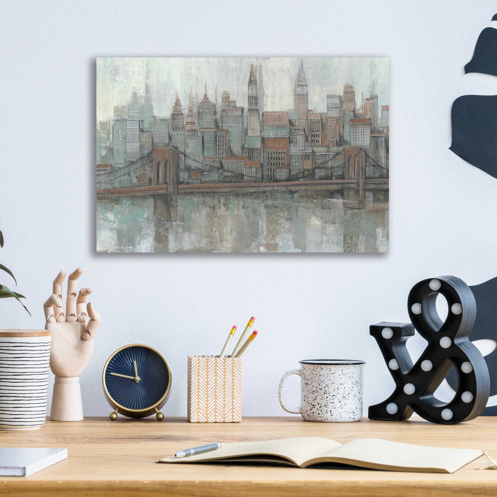 Epic Art 'City Center II' by Tim O'Toole, Acrylic Glass Wall Art,16x12