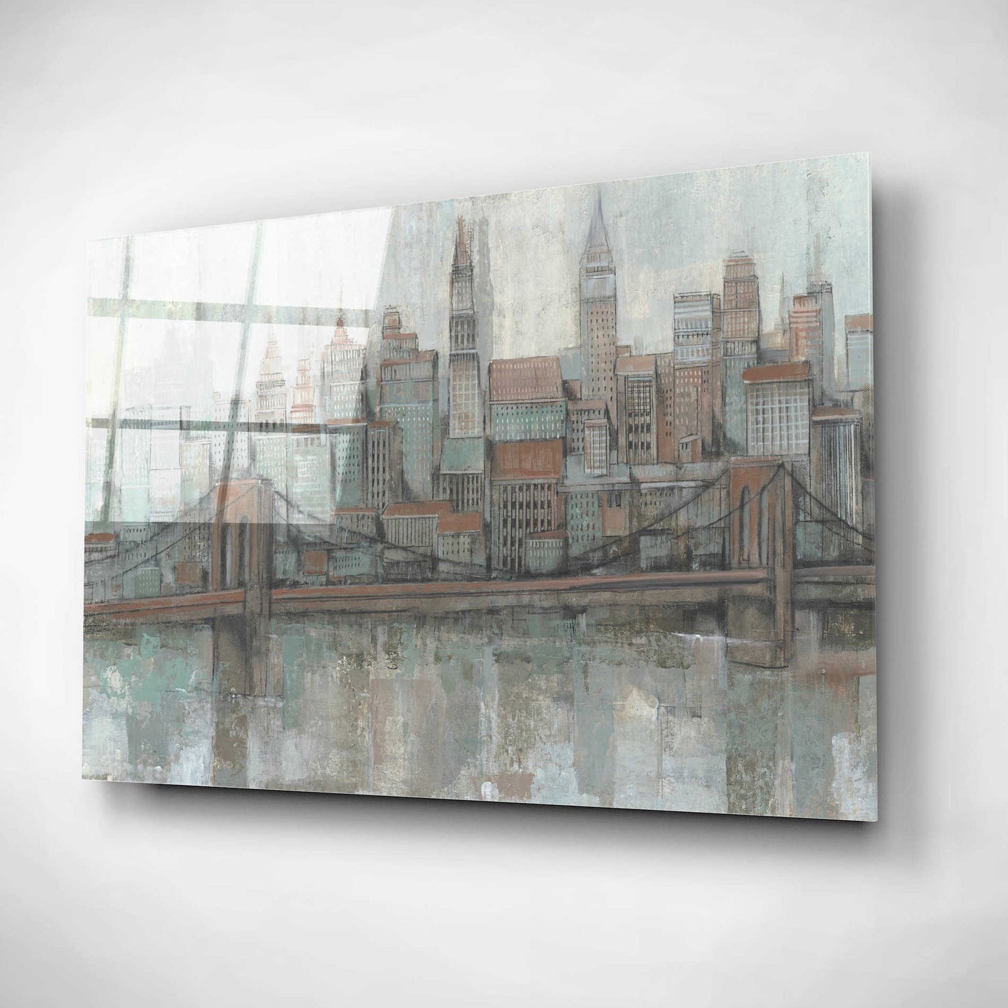 Epic Art 'City Center II' by Tim O'Toole, Acrylic Glass Wall Art,24x16