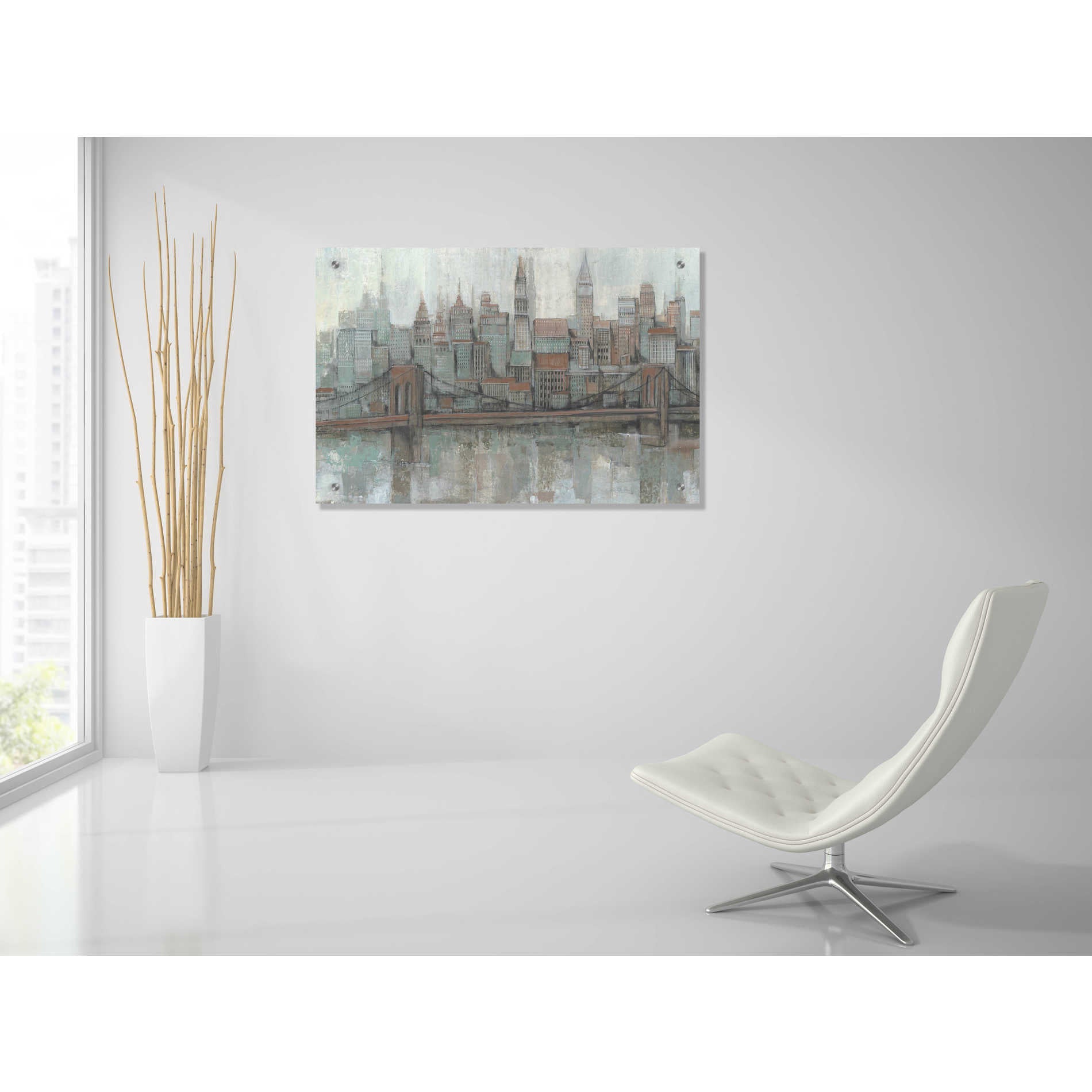 Epic Art 'City Center II' by Tim O'Toole, Acrylic Glass Wall Art,36x24