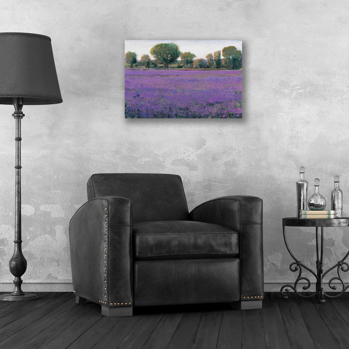 Epic Art 'Lavender Field I' by Tim O'Toole, Acrylic Glass Wall Art,24x16
