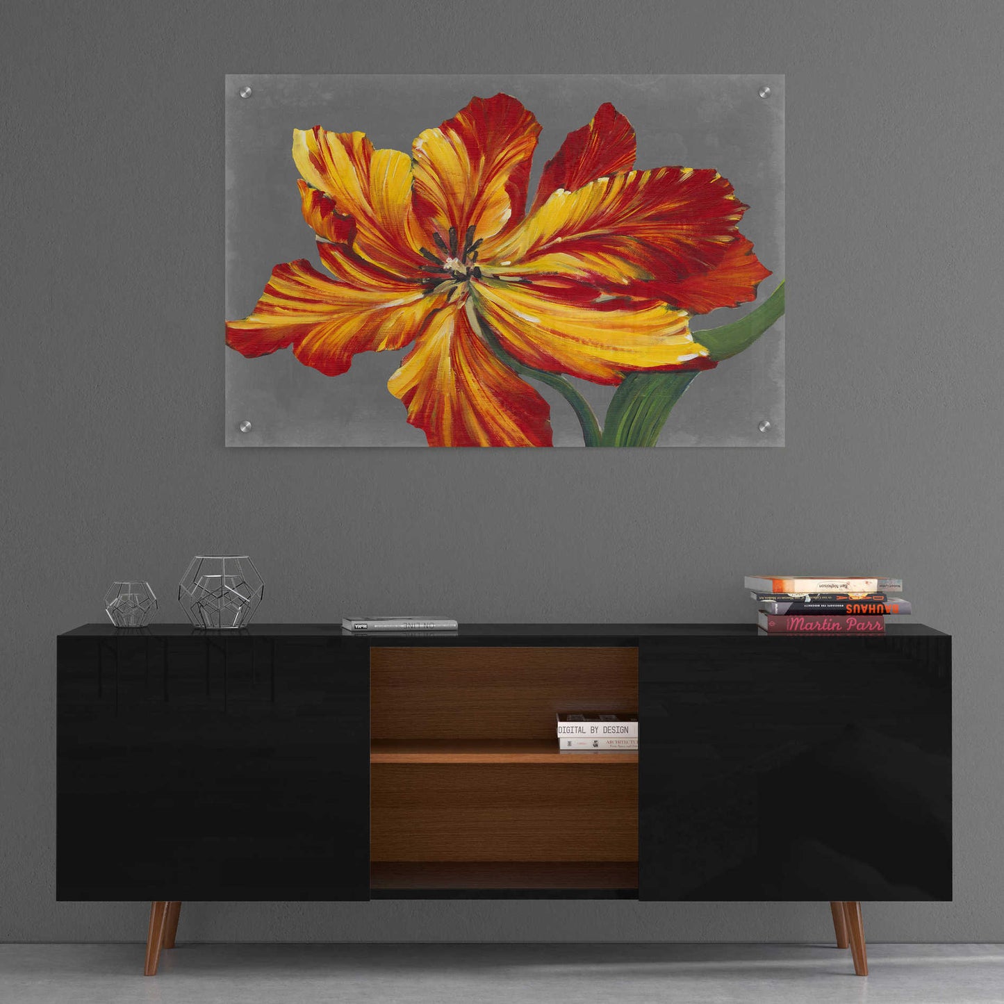 Epic Art 'Tulip Portrait I' by Tim O'Toole, Acrylic Glass Wall Art,36x24