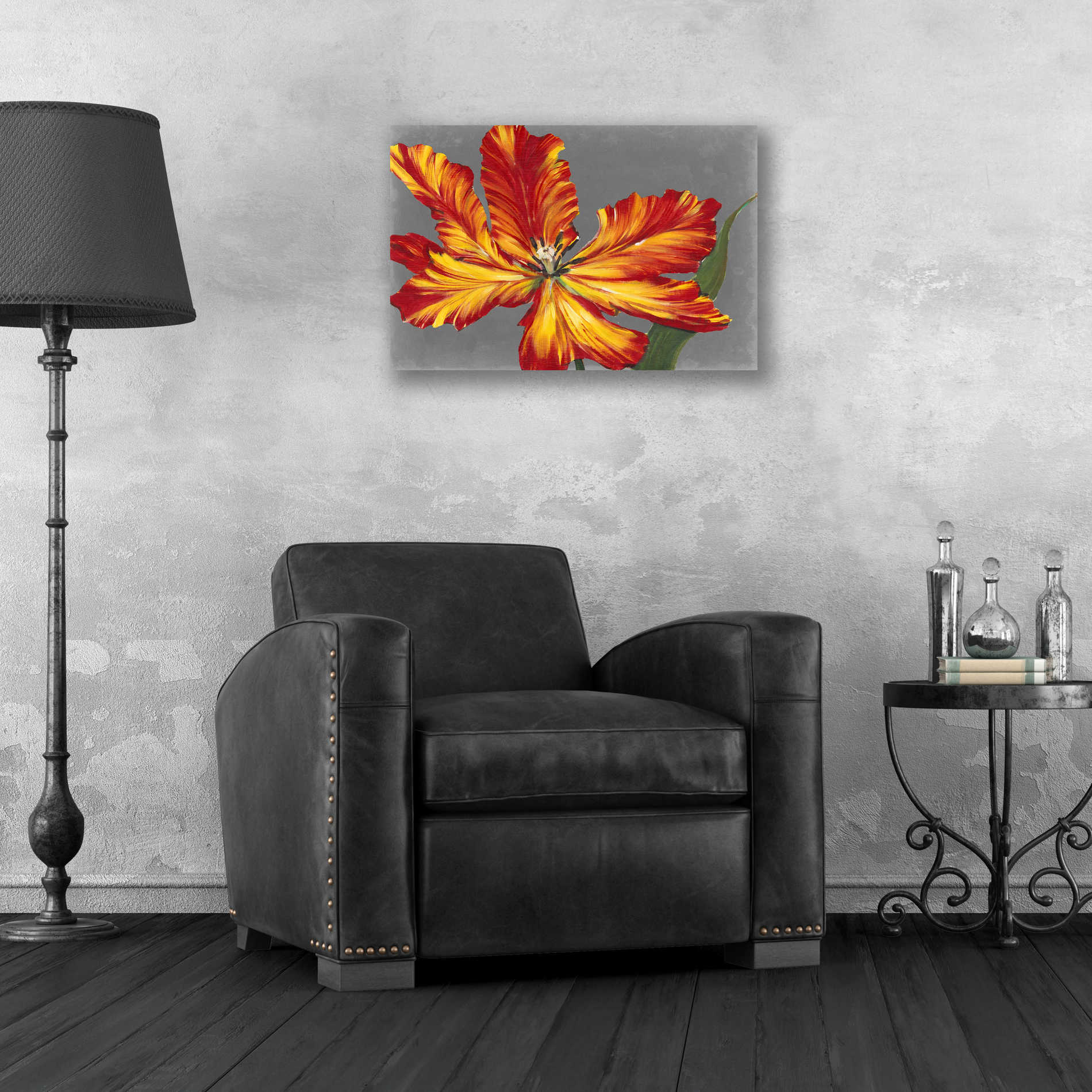 Epic Art 'Tulip Portrait II' by Tim O'Toole, Acrylic Glass Wall Art,24x16