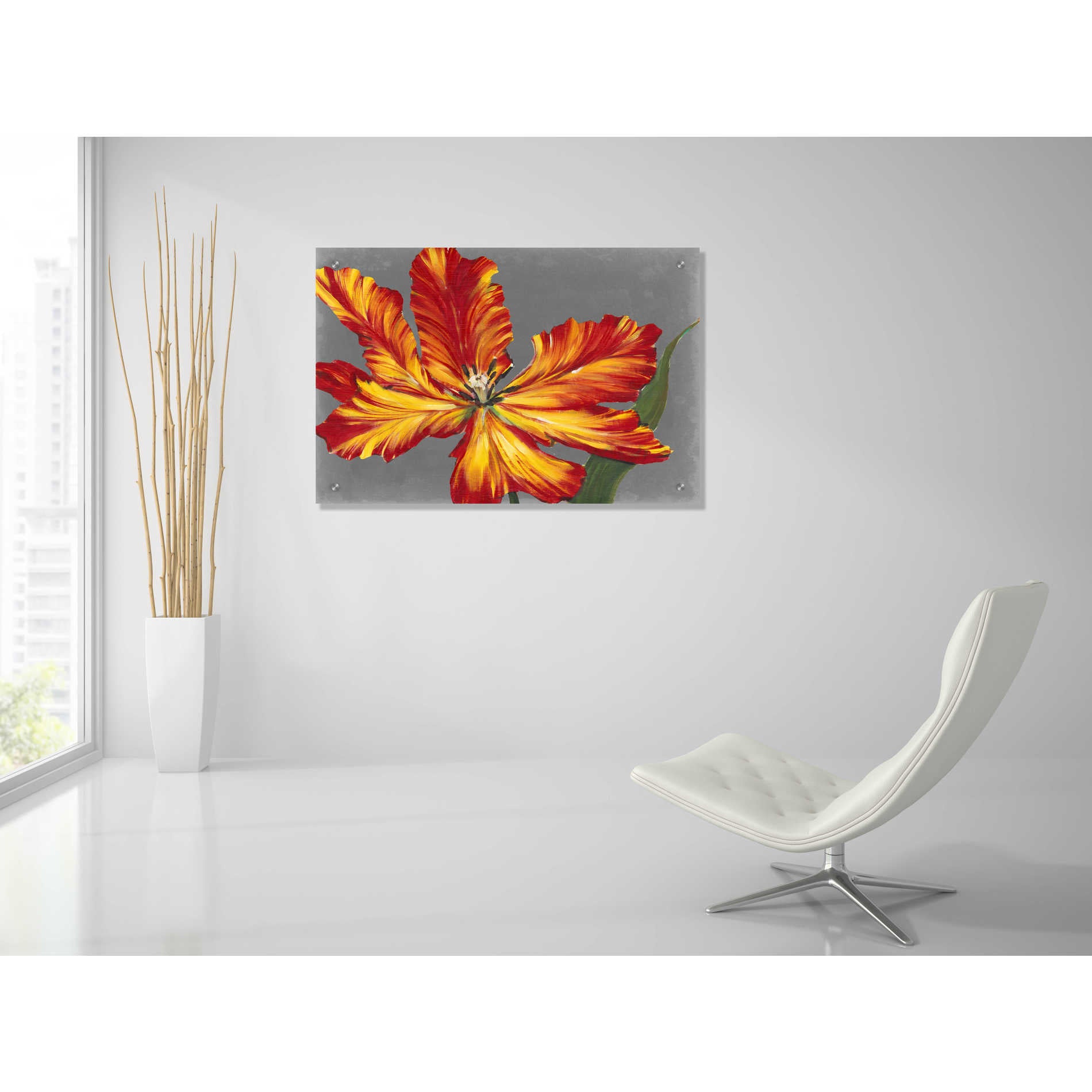 Epic Art 'Tulip Portrait II' by Tim O'Toole, Acrylic Glass Wall Art,36x24