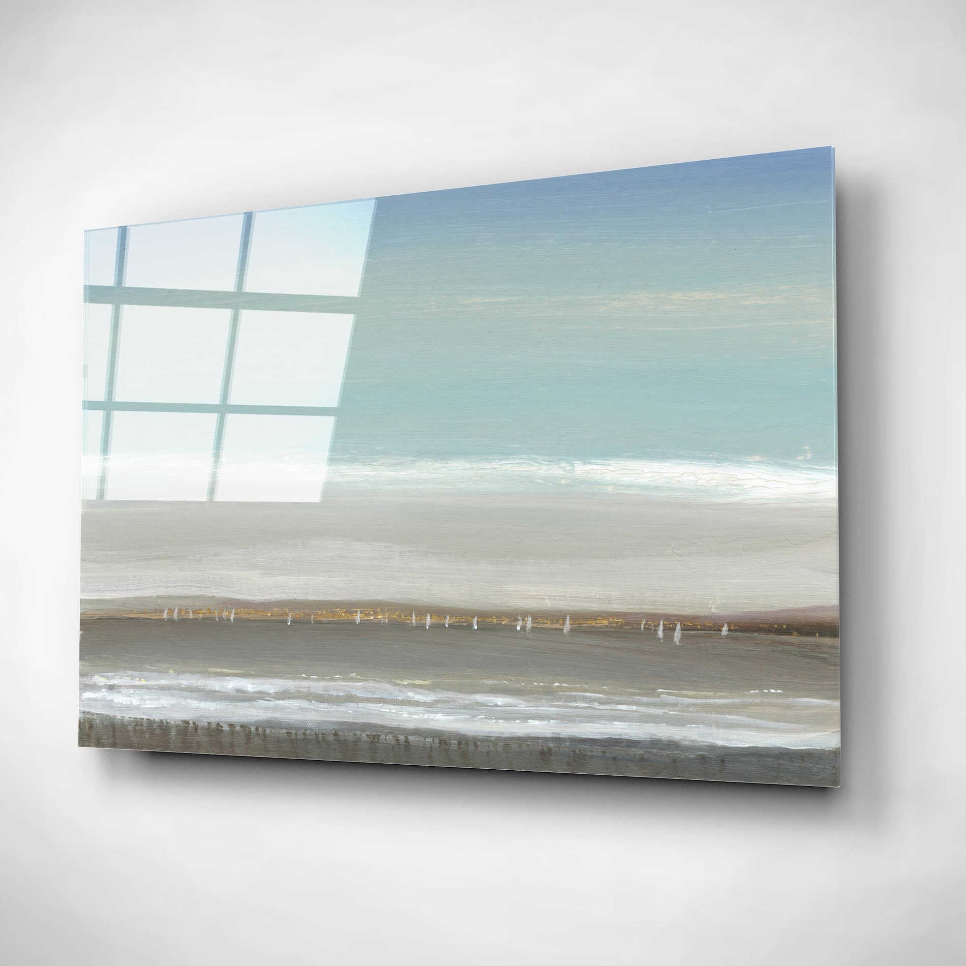 Epic Art 'Distant Coast I' by Tim O'Toole, Acrylic Glass Wall Art,16x12