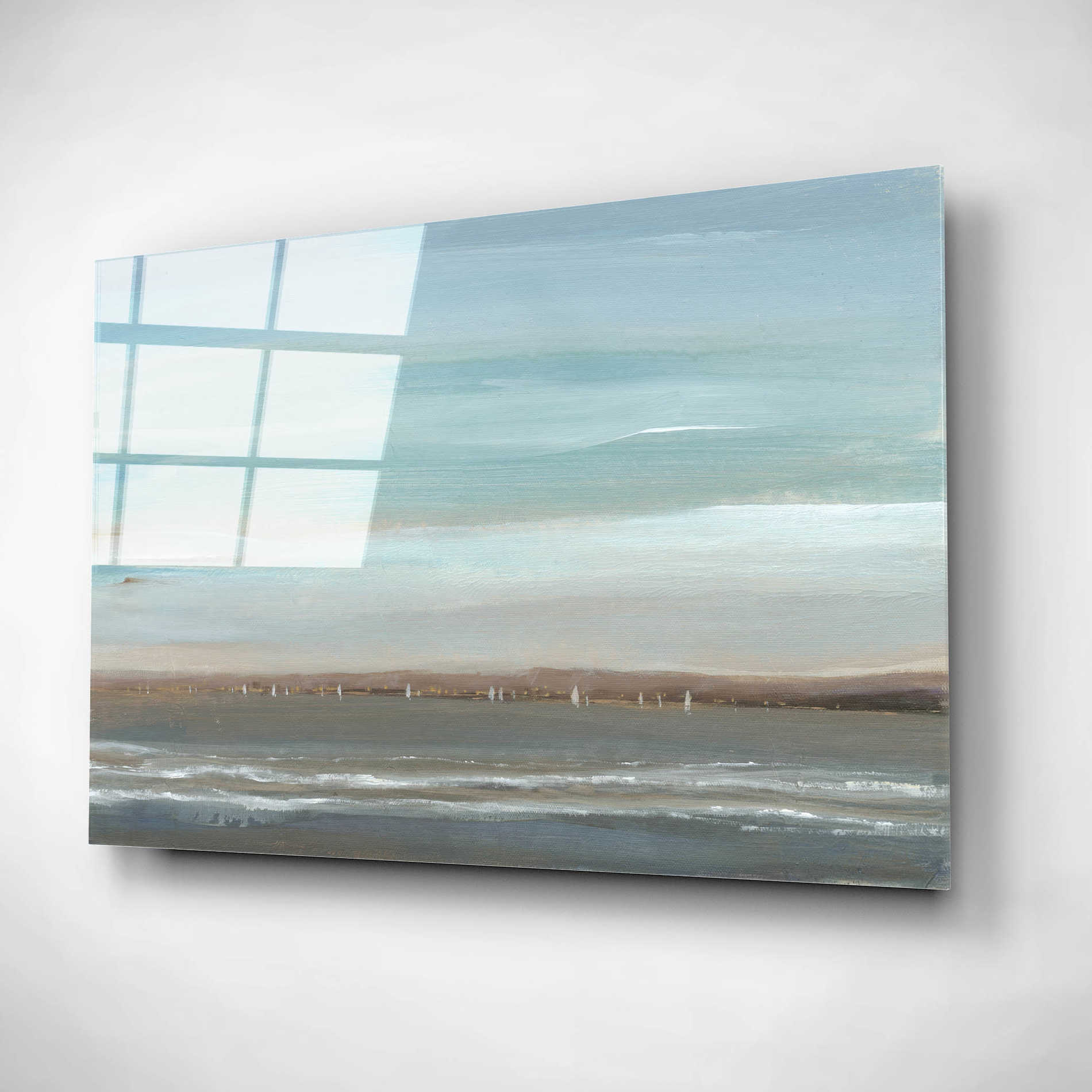 Epic Art 'Distant Coast II' by Tim O'Toole, Acrylic Glass Wall Art,16x12