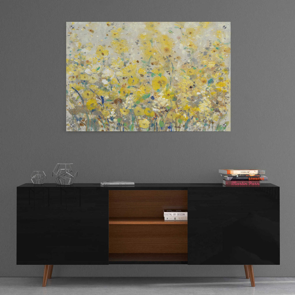 Epic Art 'Cheerful Garden I' by Tim O'Toole, Acrylic Glass Wall Art,36x24