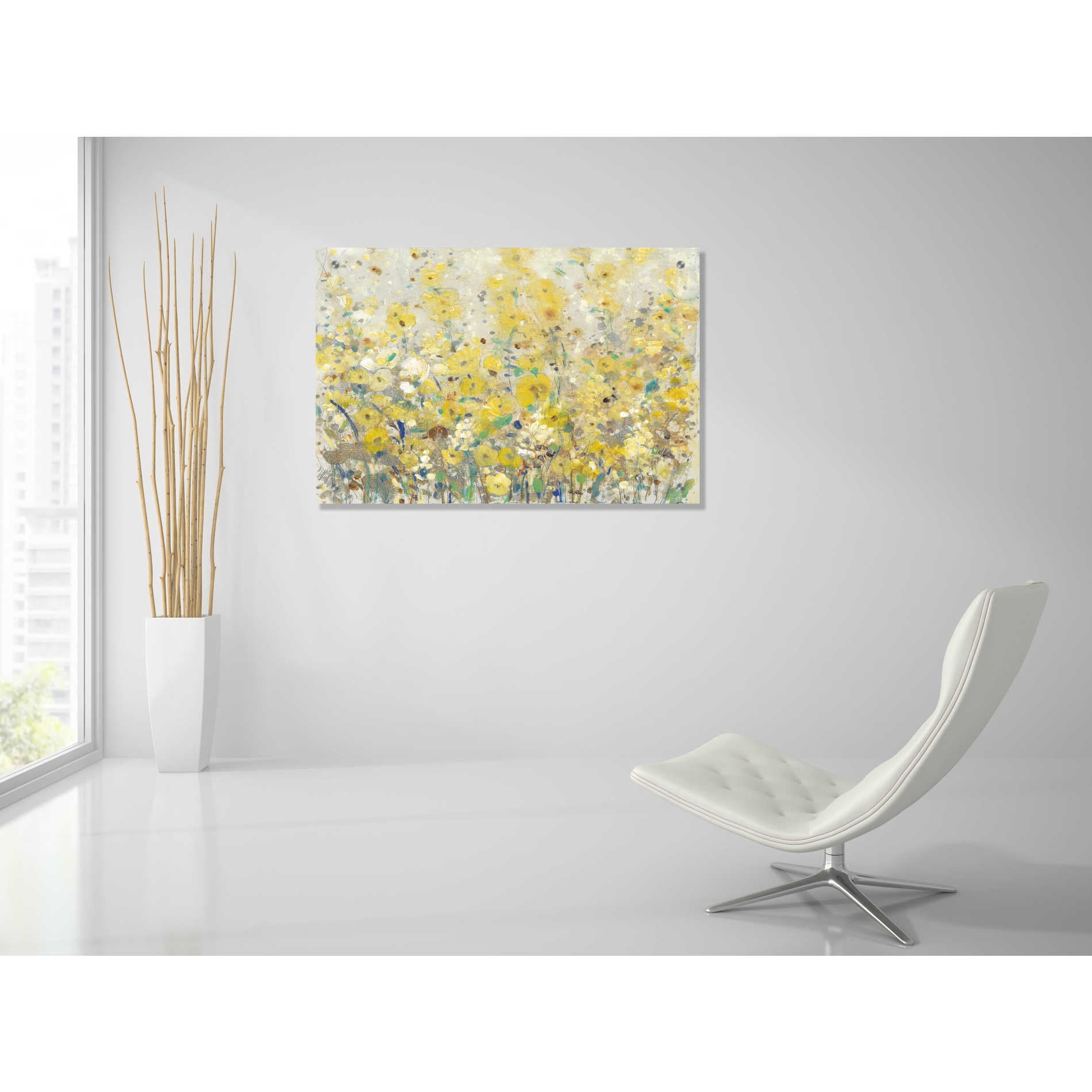 Epic Art 'Cheerful Garden I' by Tim O'Toole, Acrylic Glass Wall Art,36x24