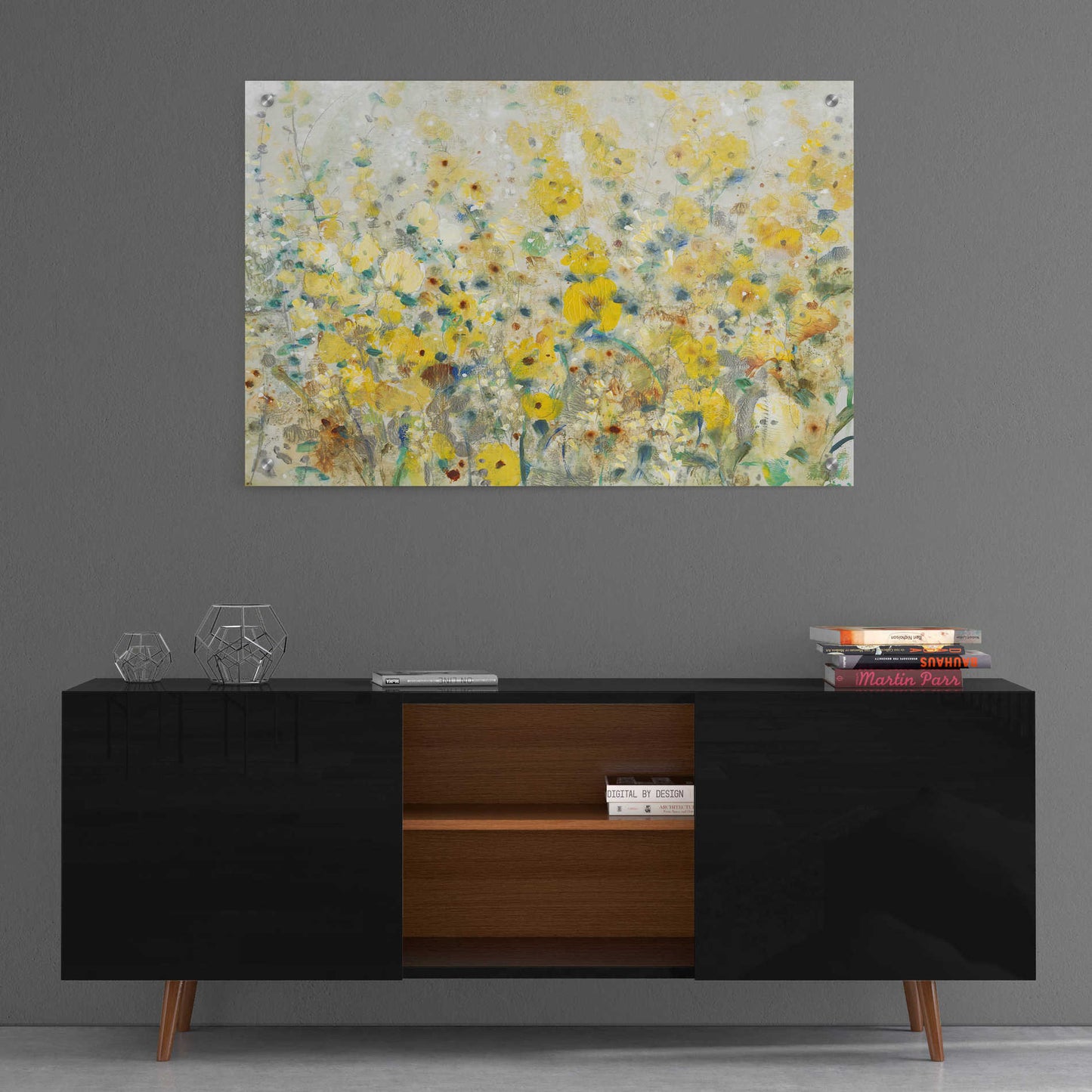 Epic Art 'Cheerful Garden II' by Tim O'Toole, Acrylic Glass Wall Art,36x24