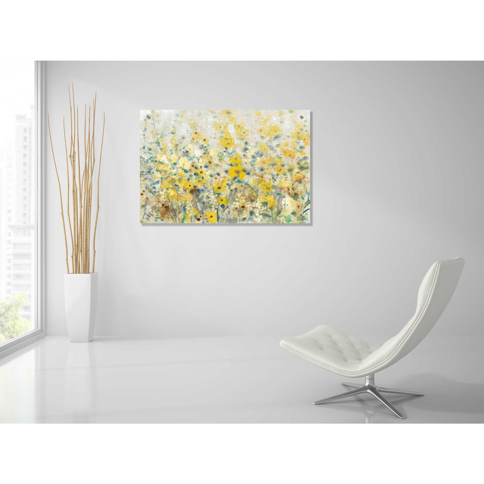 Epic Art 'Cheerful Garden II' by Tim O'Toole, Acrylic Glass Wall Art,36x24