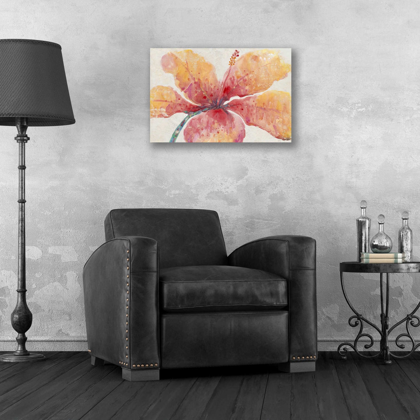 Epic Art 'Blooming Hibiscus' by Tim O'Toole, Acrylic Glass Wall Art,24x16