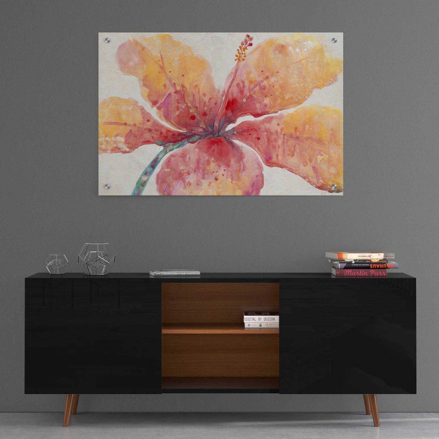 Epic Art 'Blooming Hibiscus' by Tim O'Toole, Acrylic Glass Wall Art,36x24