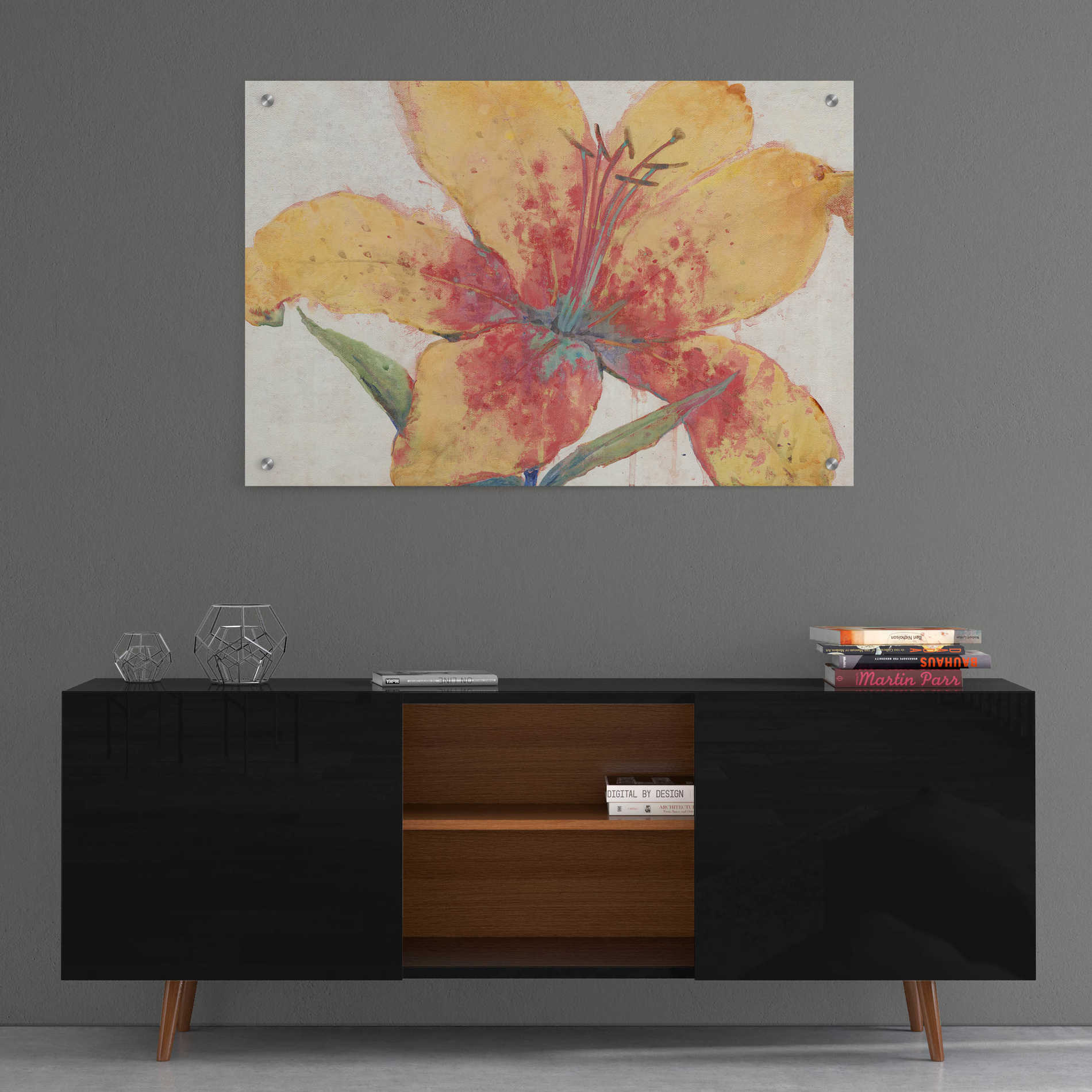 Epic Art 'Blooming Lily' by Tim O'Toole, Acrylic Glass Wall Art,36x24