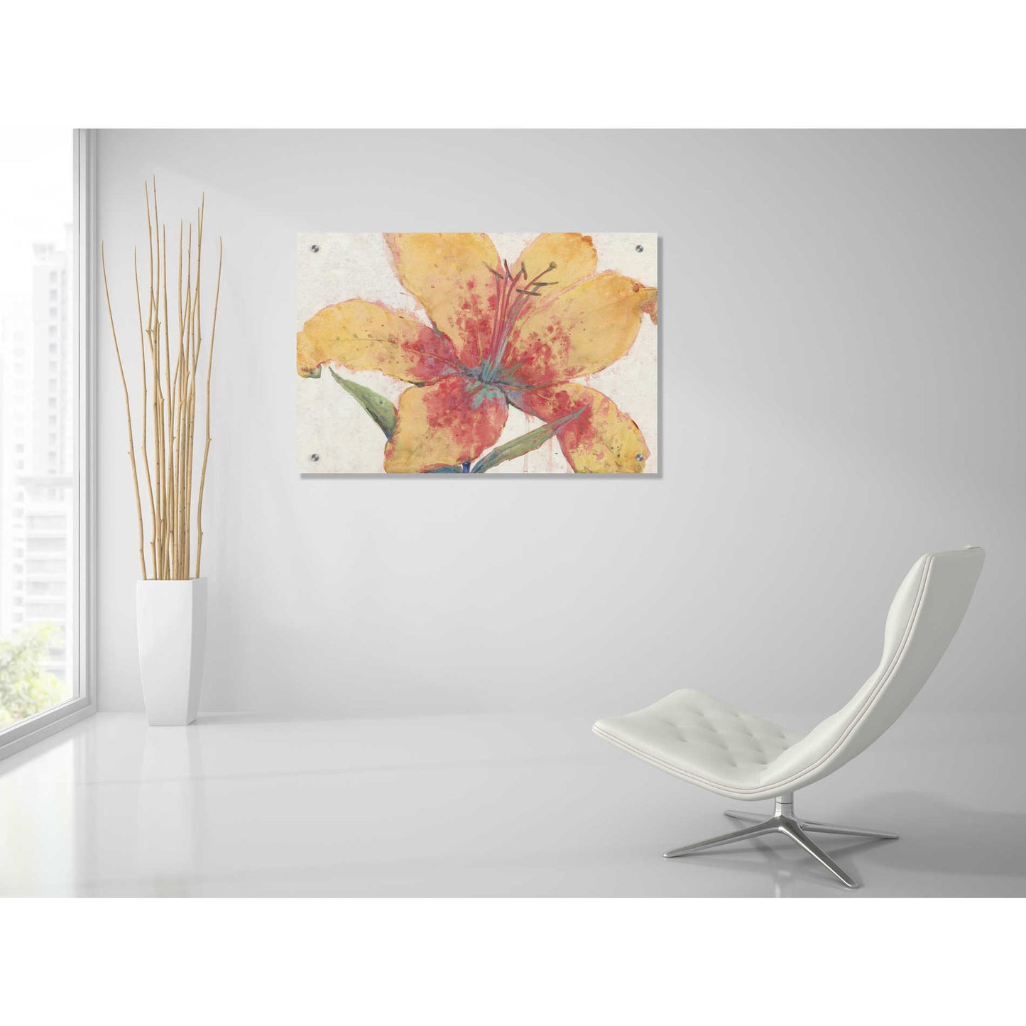Epic Art 'Blooming Lily' by Tim O'Toole, Acrylic Glass Wall Art,36x24