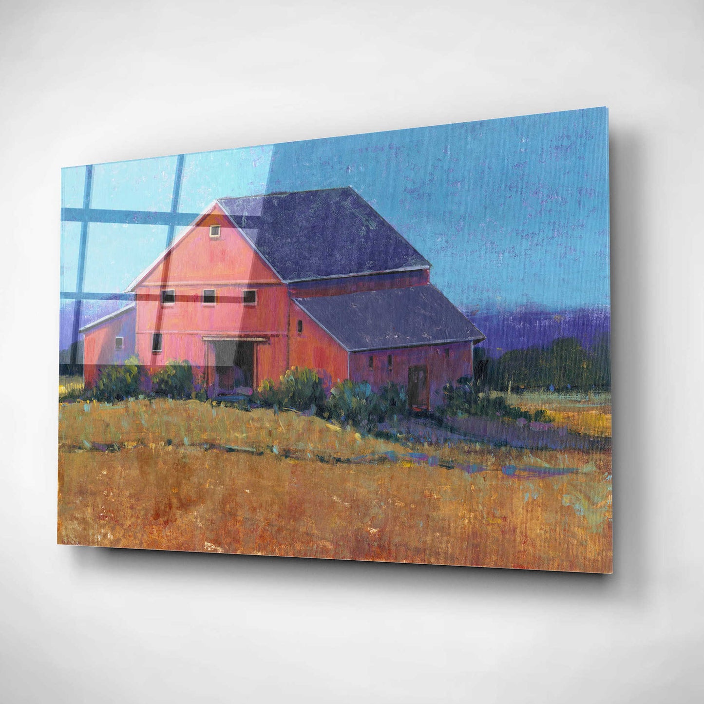 Epic Art 'Colorful Barn View II' by Tim O'Toole, Acrylic Glass Wall Art,24x16