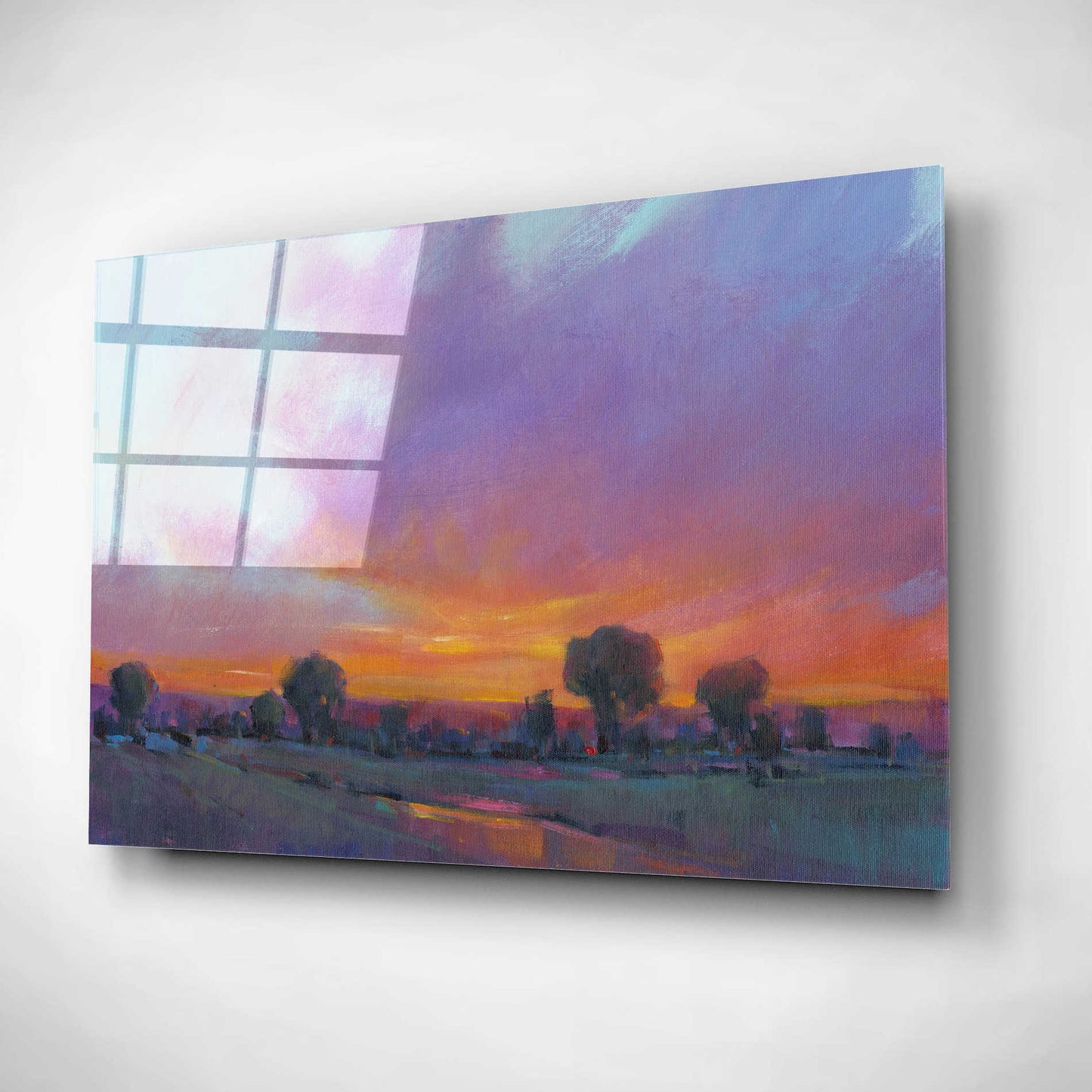 Epic Art 'Fiery Sunset I' by Tim O'Toole, Acrylic Glass Wall Art,16x12