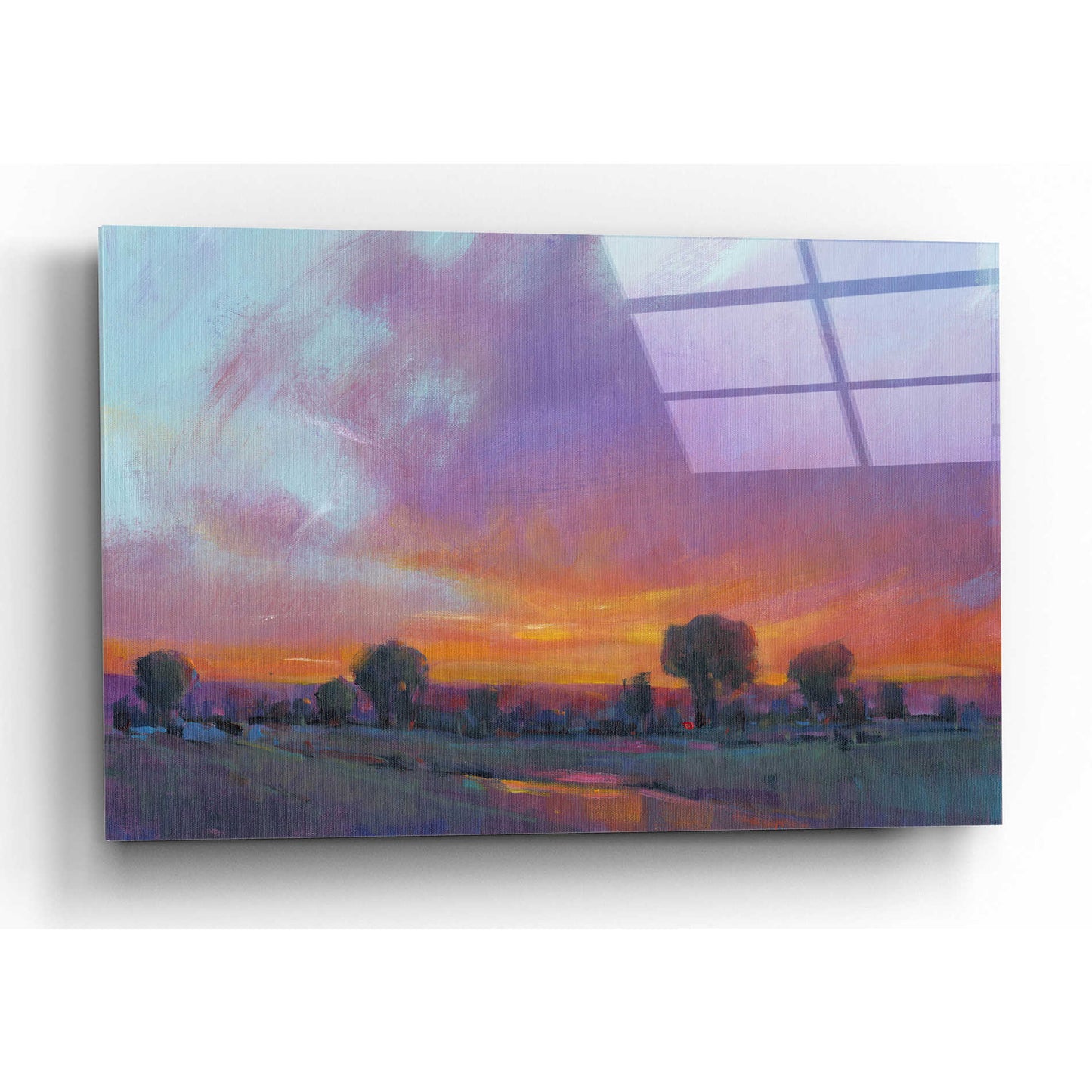 Epic Art 'Fiery Sunset I' by Tim O'Toole, Acrylic Glass Wall Art,16x12
